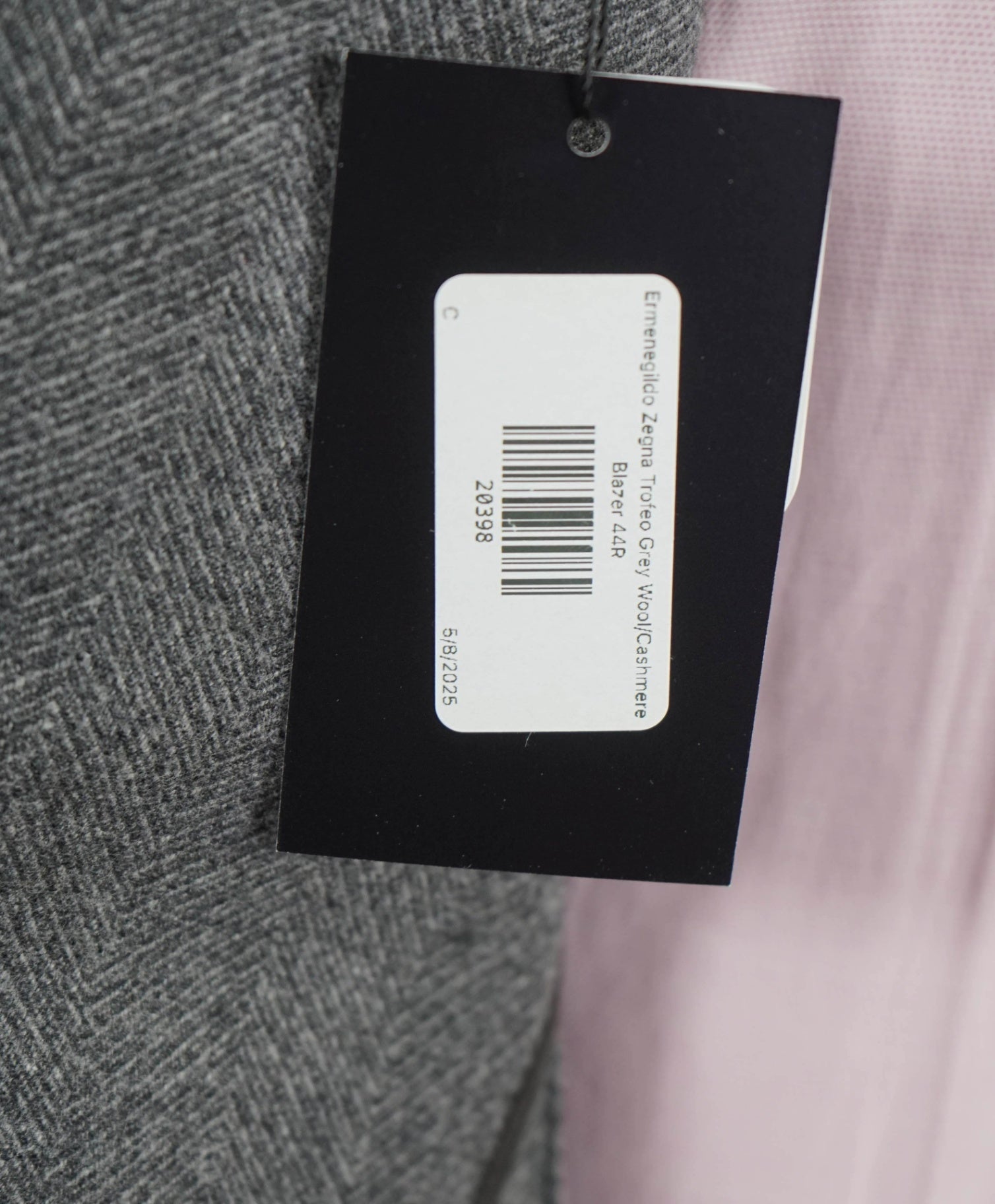 $3,295 Ermenegildo Zegna Trofeo Grey Wool/Cashmere SUEDE Blazer 44R