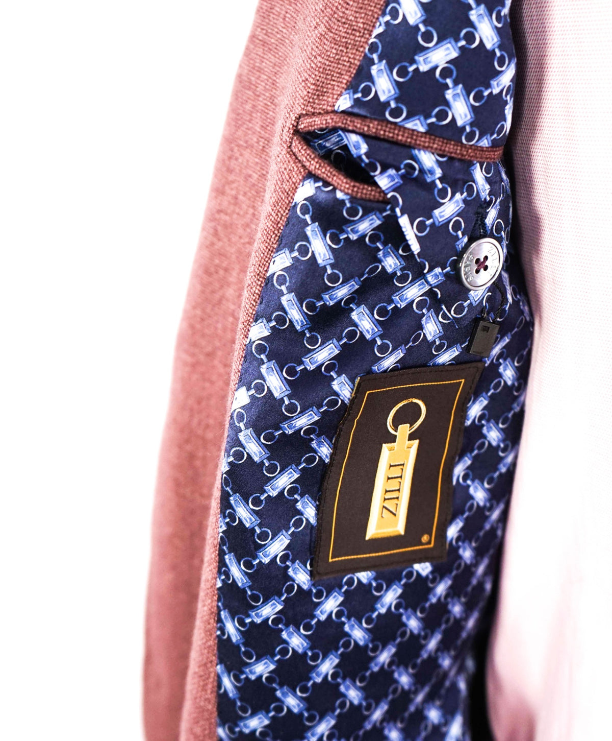 $5,900 ZILLI PARIS Pastel Pink "PURE CASHMERE" Blazer 48R