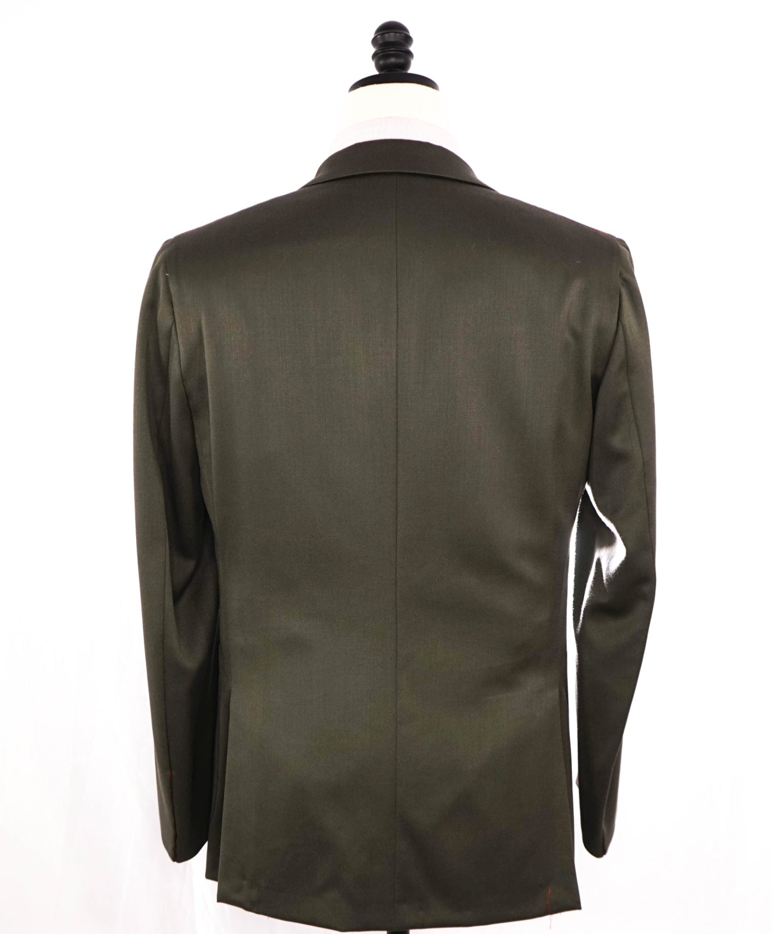$5,400 ISAIA Moss Green Peak Lapel Wool Dinner Jacket Blazer 38R