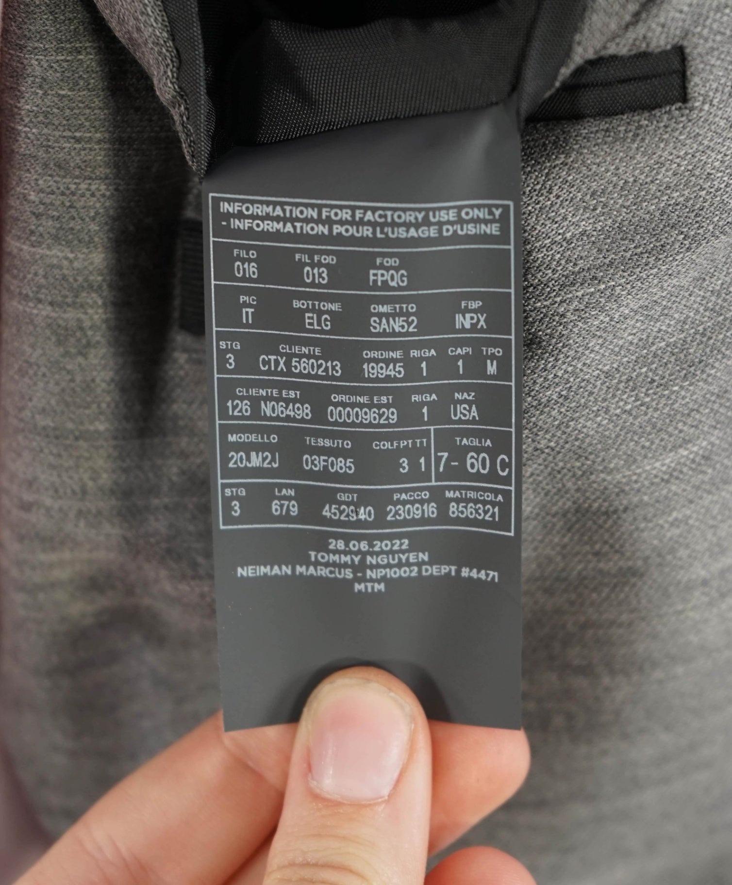 $3,995 Ermenegildo Zegna Grey "High Performance" Wool Blazer 50S US