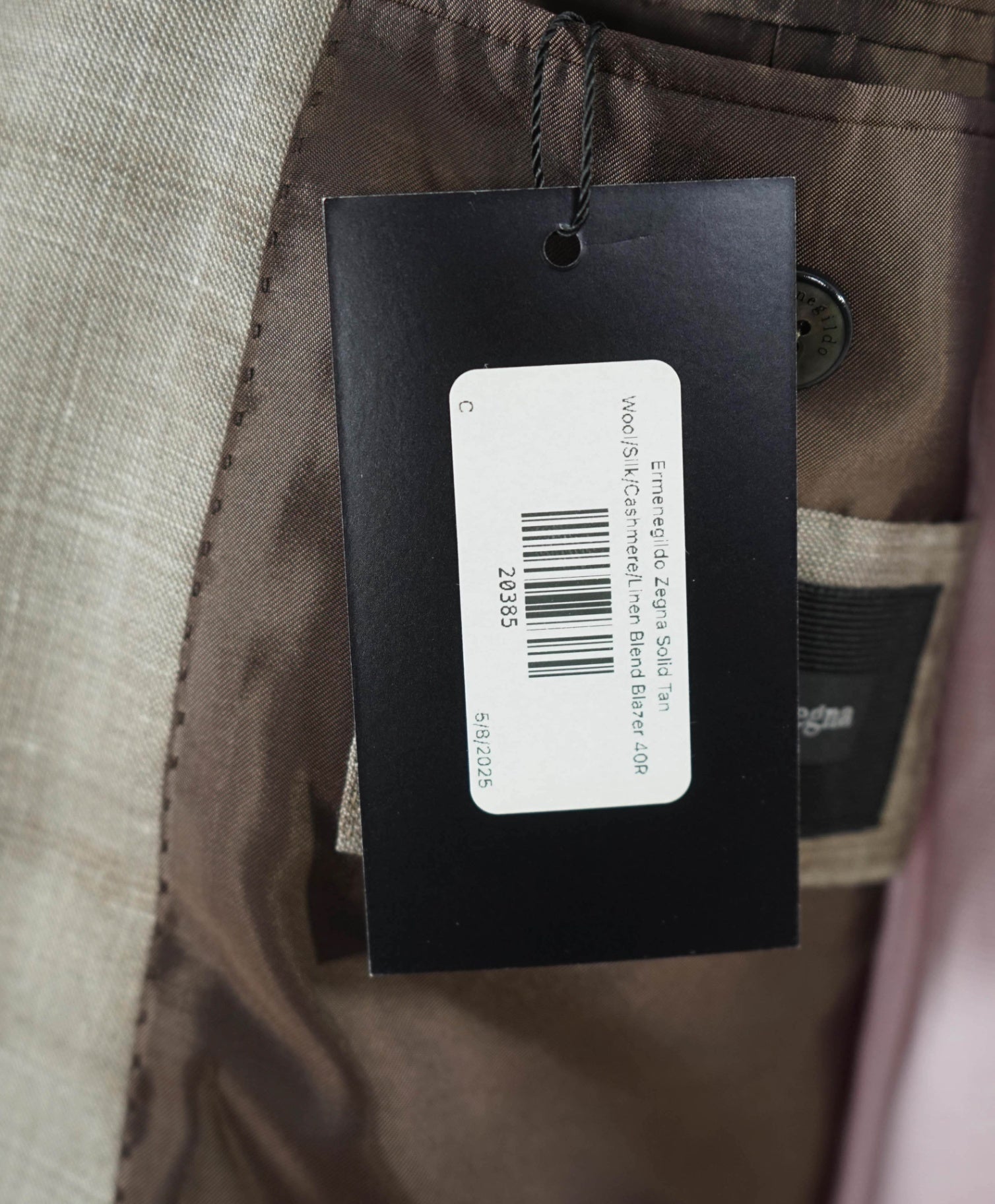 $2,995 ZEGNA "Easy Light" Wool/Silk/CASHMERE/Linen Blazer 40R