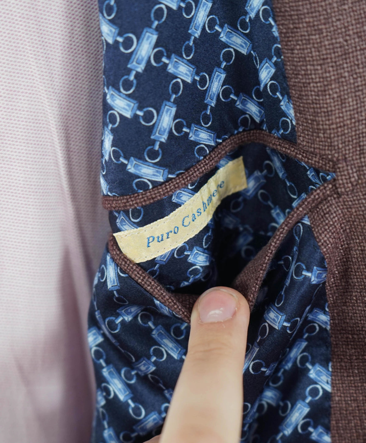$5,900 ZILLI PARIS Pastel Pink "PURE CASHMERE" Blazer 48R