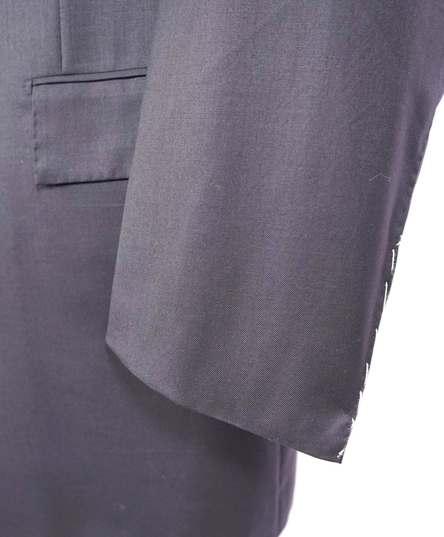 $9,500 KITON Solid Navy Wool Suit 50L