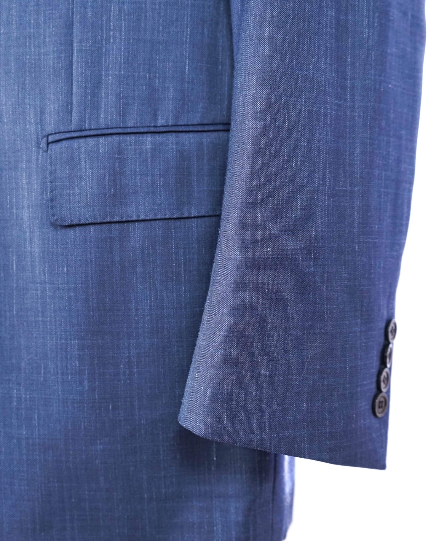 $4,390 Ermenegildo Zegna Blue "Trofeo Summer" Wool/Linen/Silk Suit 48R