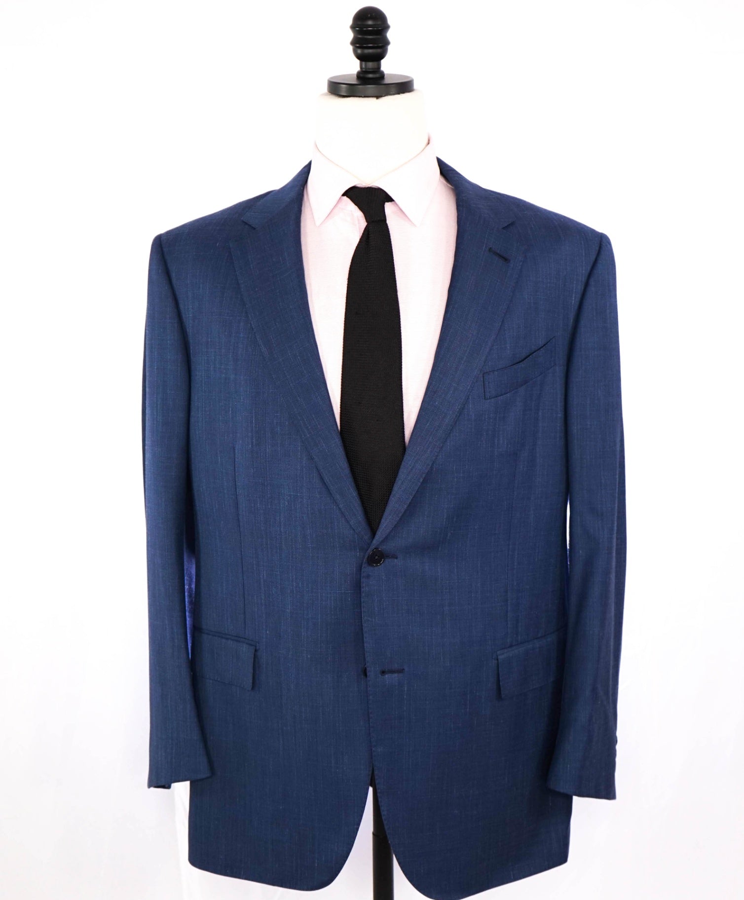$4,390 Ermenegildo Zegna Blue "Trofeo Summer" Wool/Linen/Silk Suit 48R