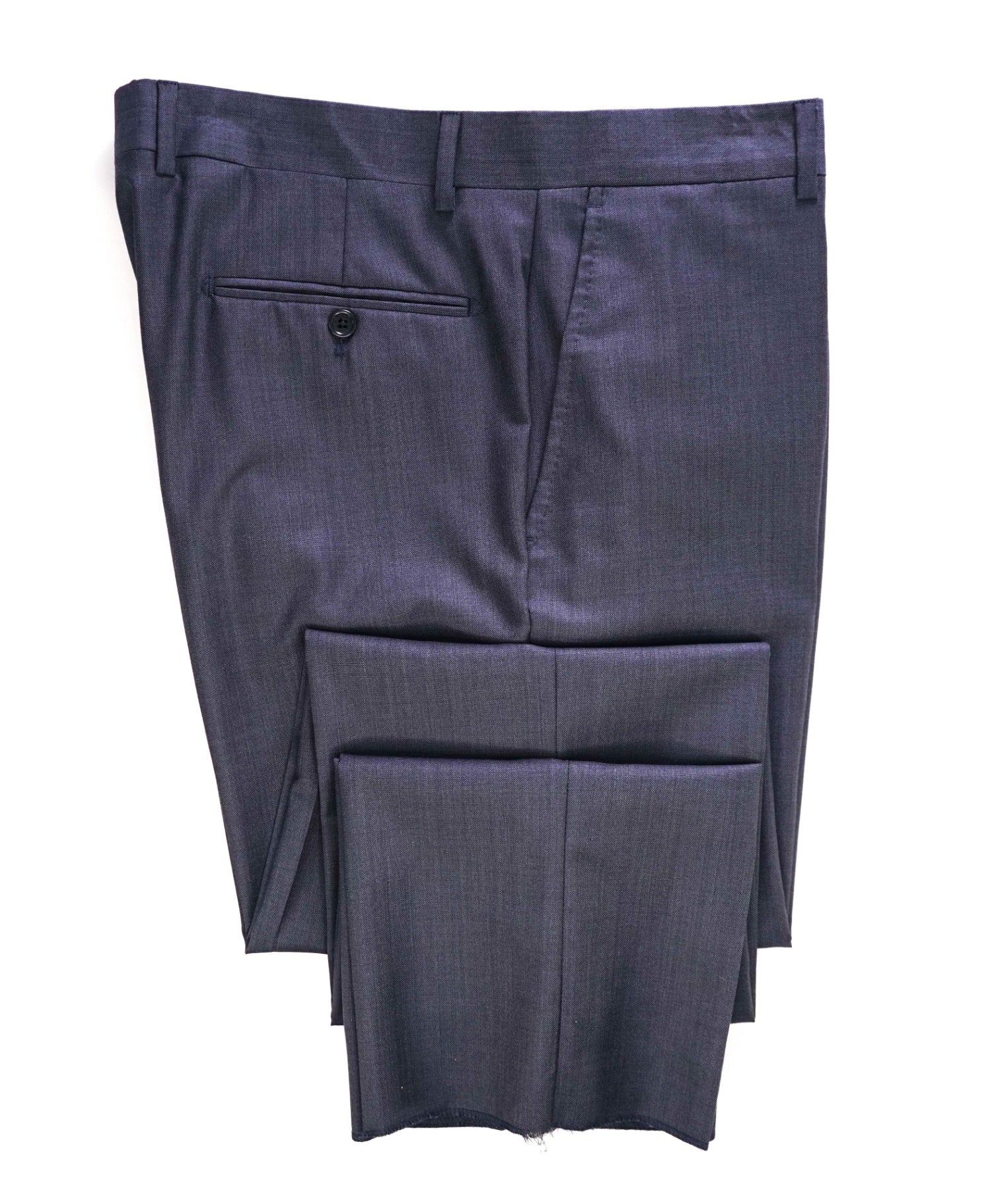 $400 Saks Fifth Avenue Solid Navy Wool Pants 36W