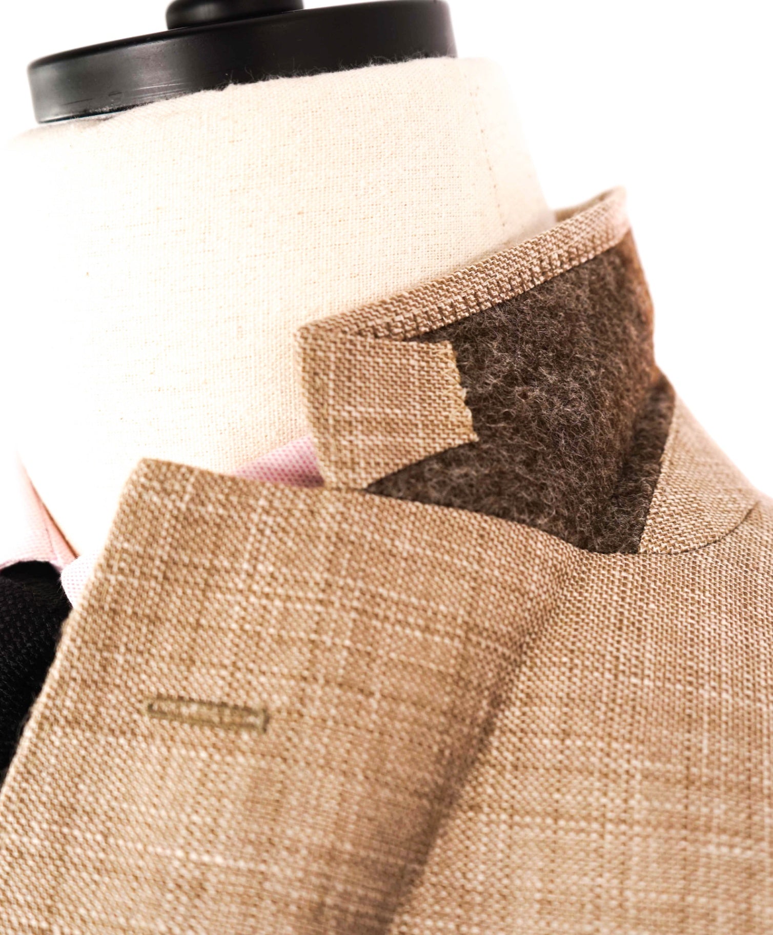 Z Zegna PATCH POCKET Solid Tan Wool/Linen Blazer 42R