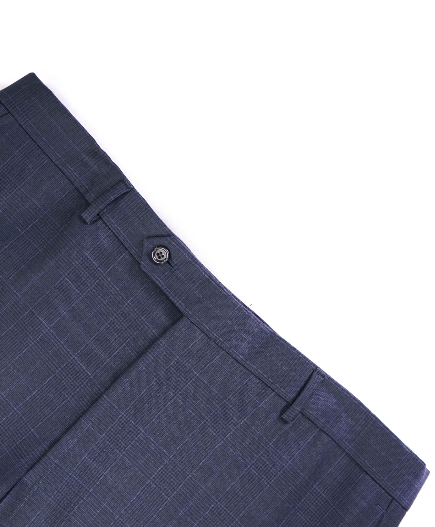 $400 Saks Fifth Avenue Navy plaid Wool Pants 38W