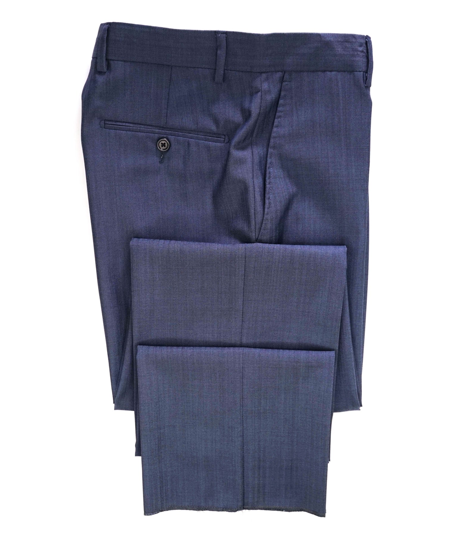 $400 Saks Fifth Avenue Navy Stripe Wool/Silk Pants 32W