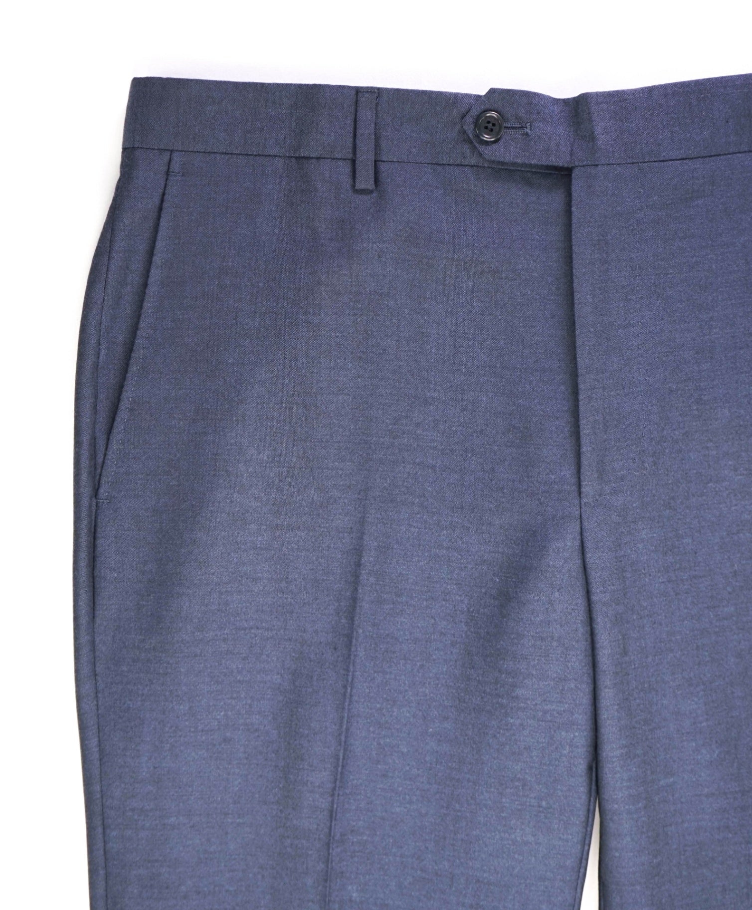 $400 Saks Fifth Avenue Solid Navy Blue Wool Pants 36W