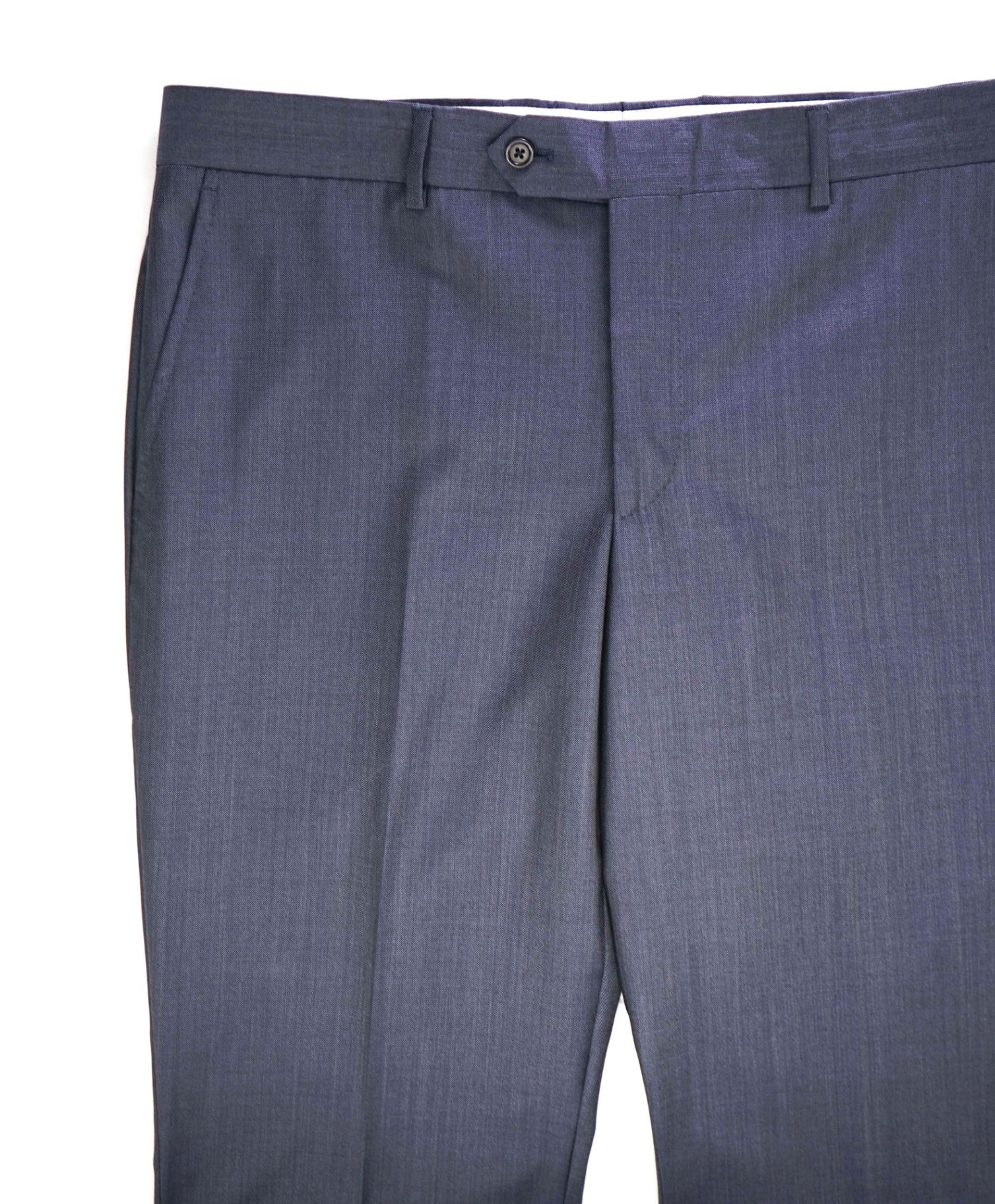 $400 Saks Fifth Avenue Solid Navy Wool Pants 36W