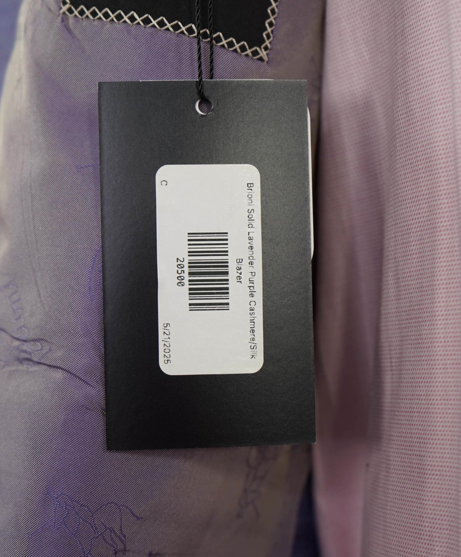 $4,800 Brioni Solid Lavender Purple Cashmere/Silk Blazer 40R