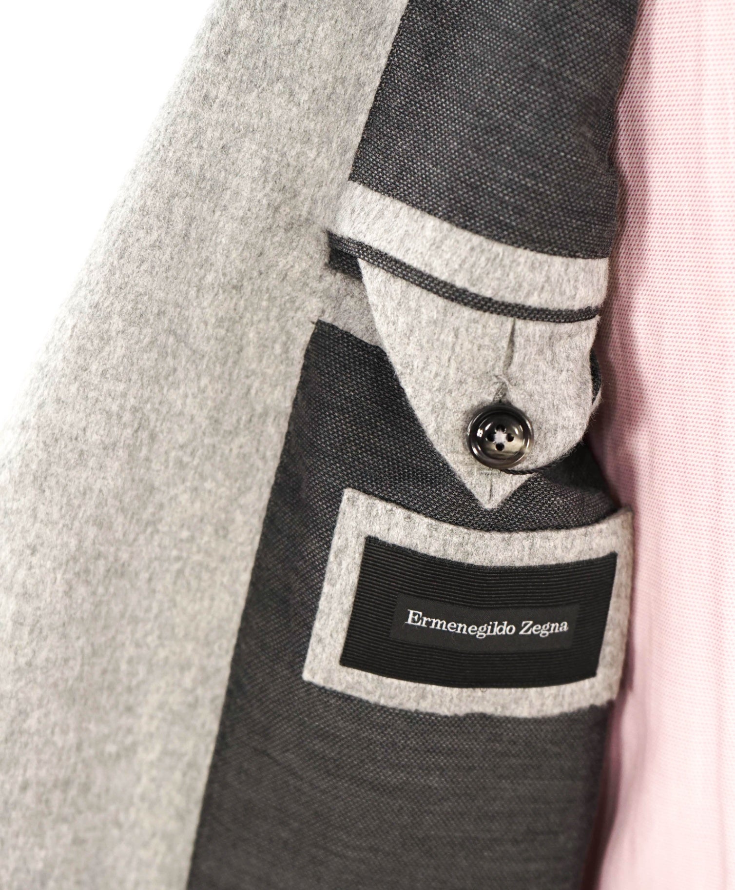 $5,995 Ermenegildo Zegna Solid Grey *PURE Cashmere* Blazer 44R