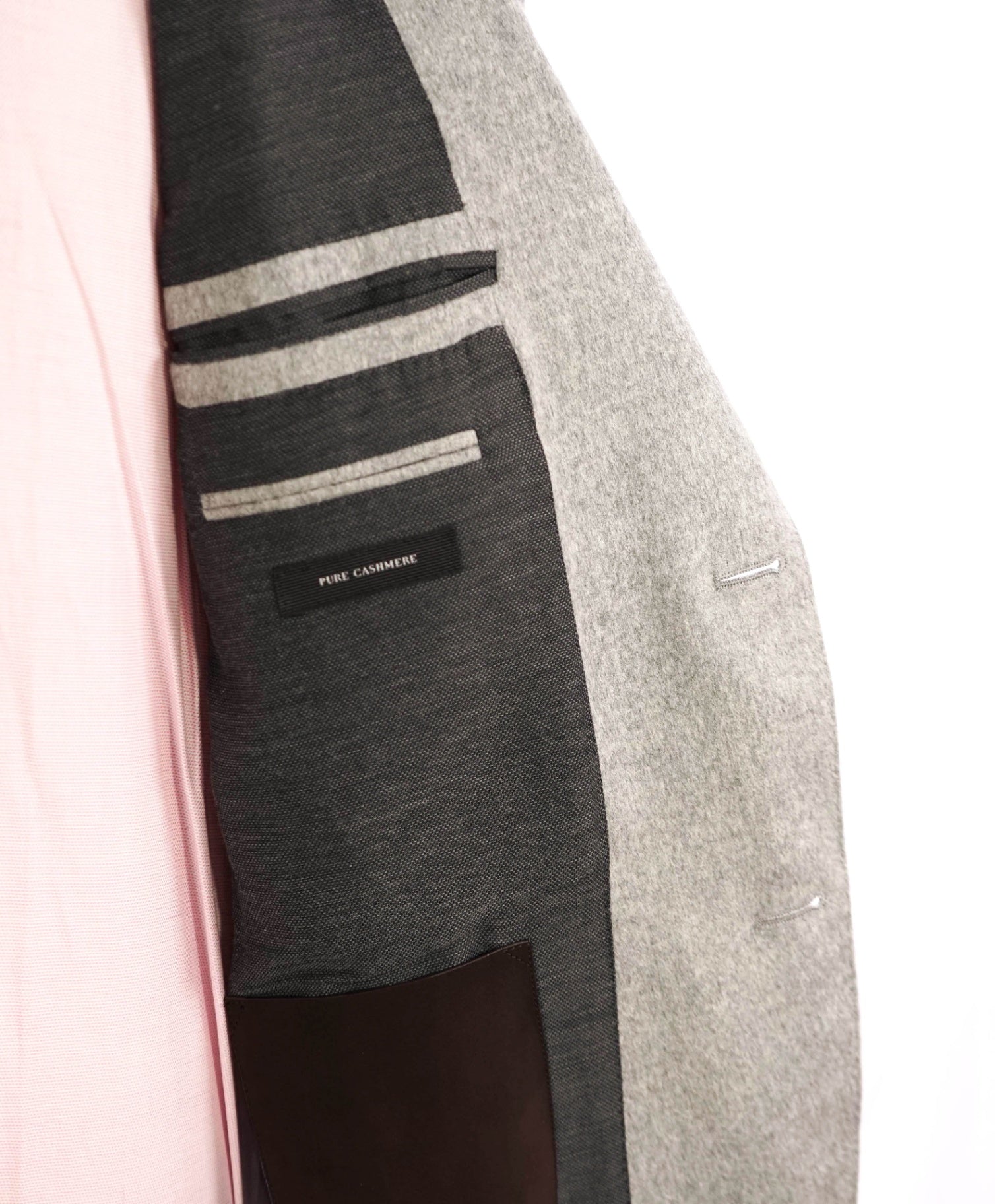 $5,995 Ermenegildo Zegna Solid Grey *PURE Cashmere* Blazer 44R