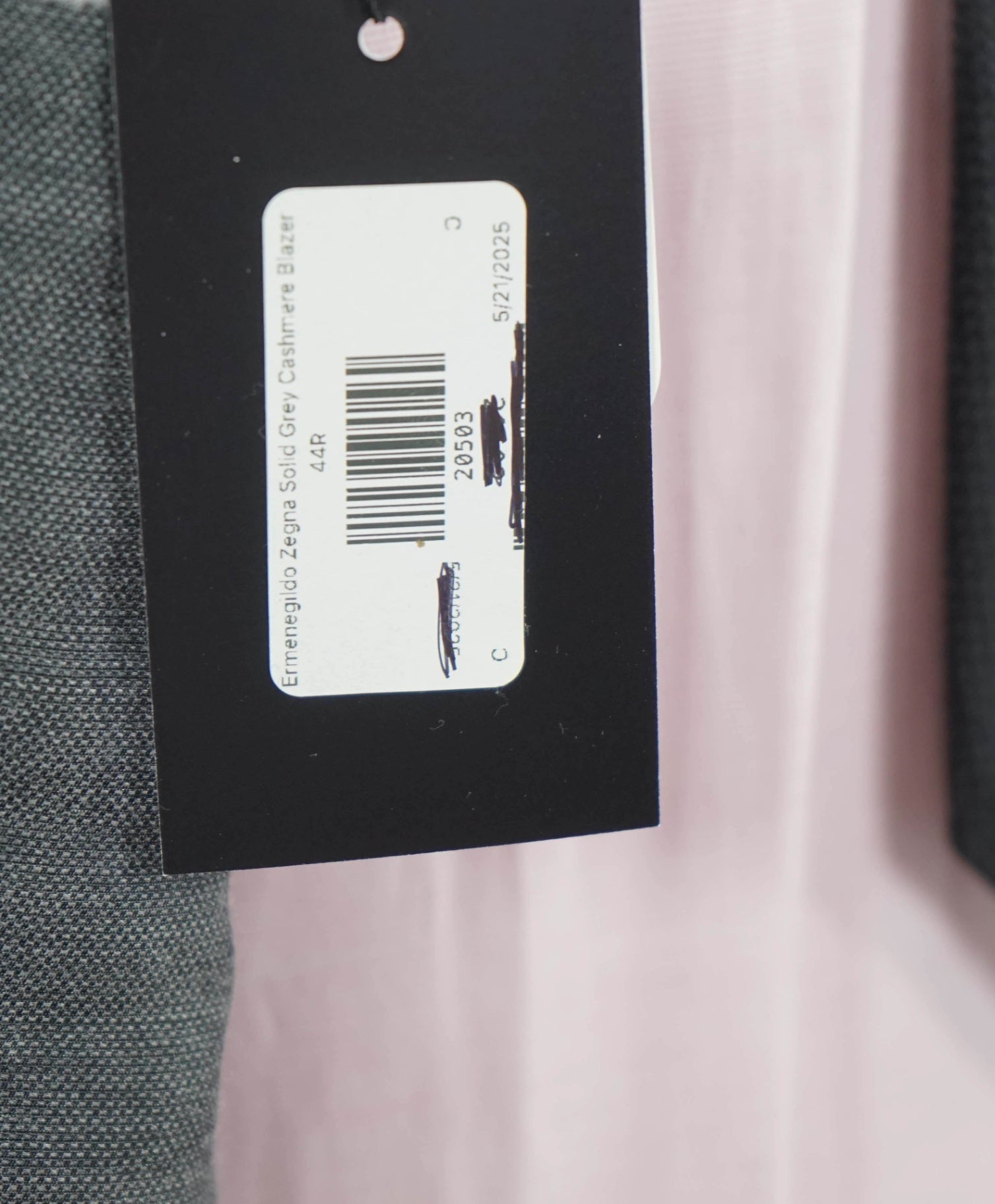 $5,995 Ermenegildo Zegna Solid Grey *PURE Cashmere* Blazer 44R