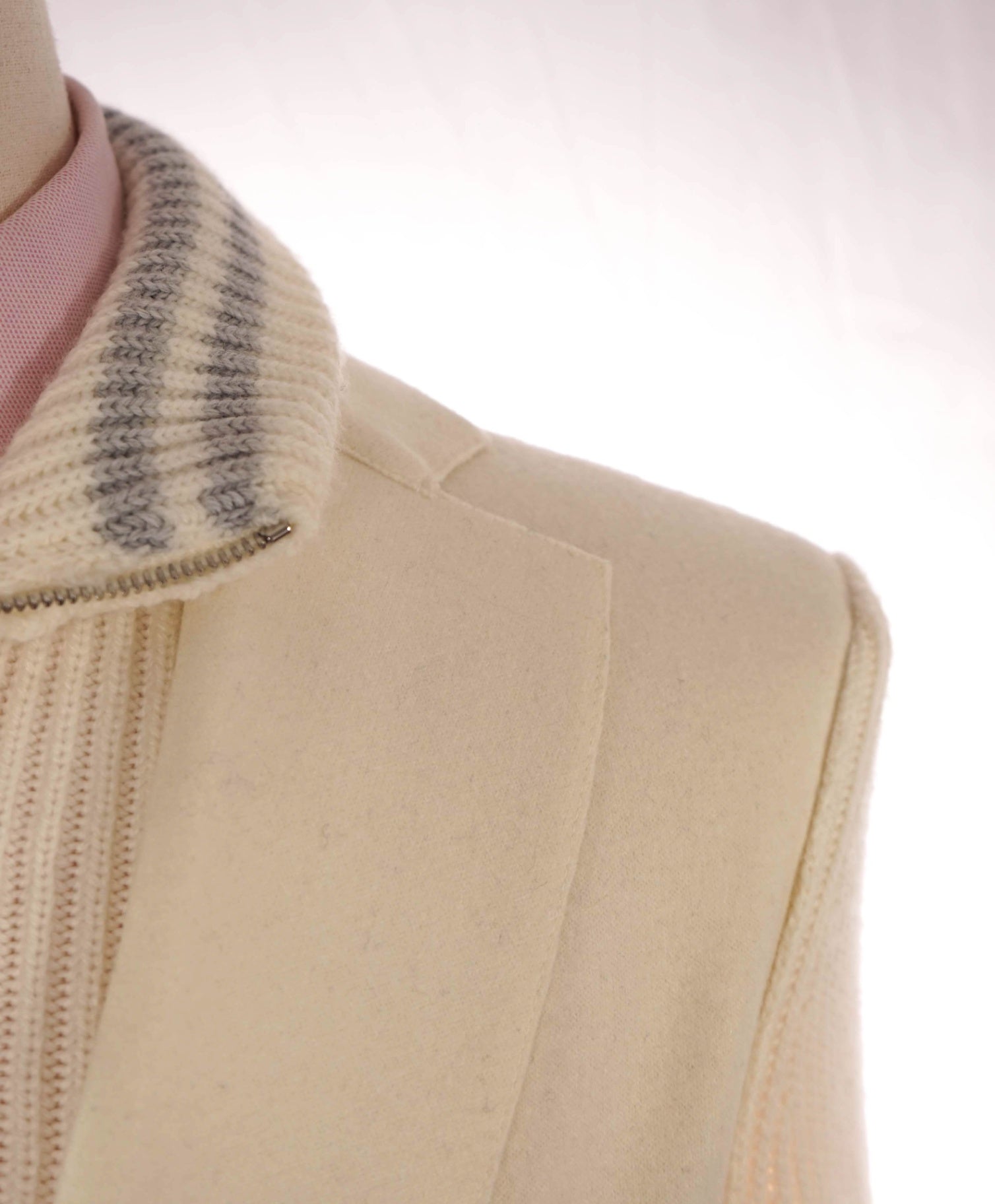 $2,295 Eleventy Blazer Knit Sweater Insert Zipper Blazer - Small
