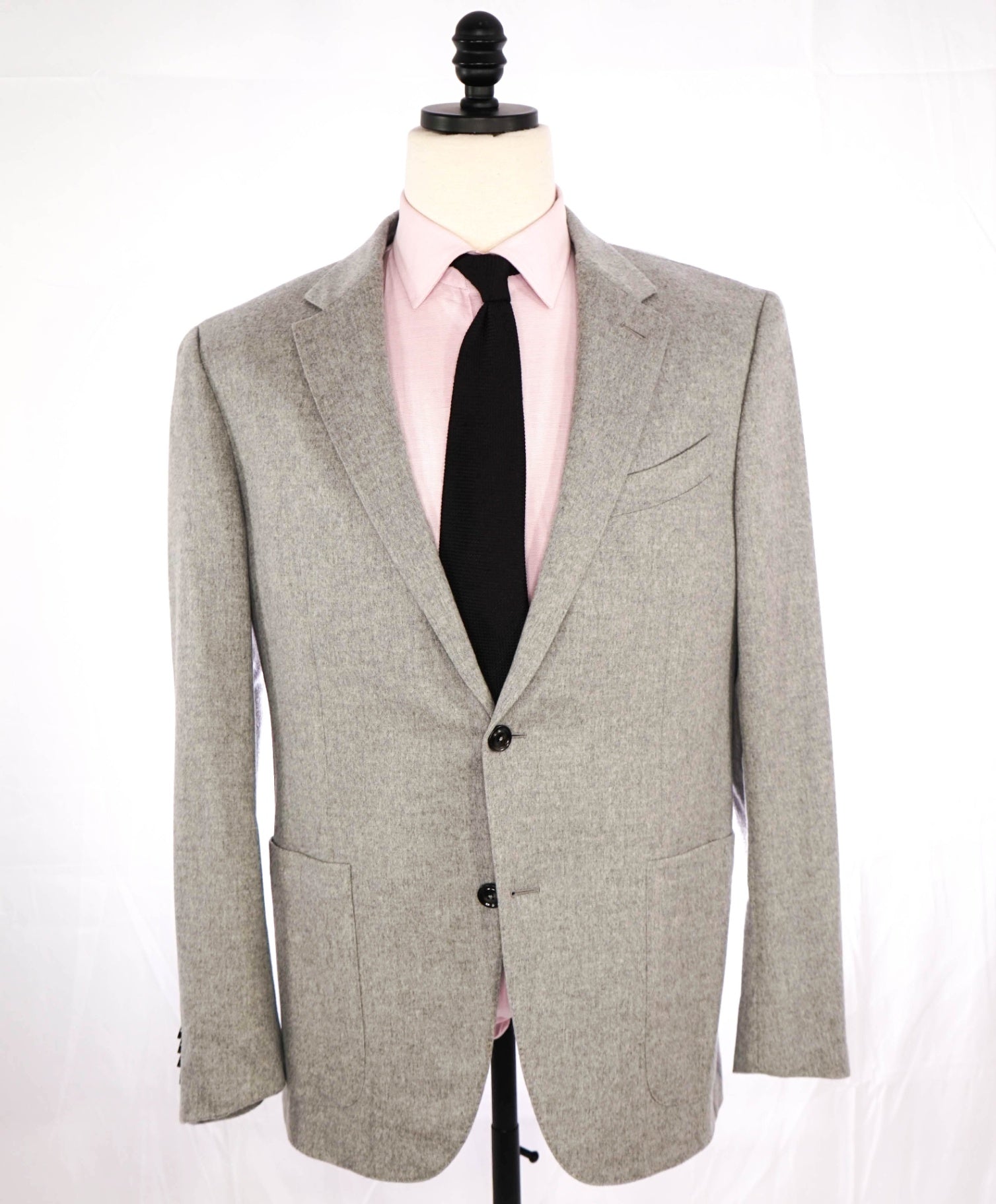 $5,995 Ermenegildo Zegna Solid Grey *PURE Cashmere* Blazer 44R