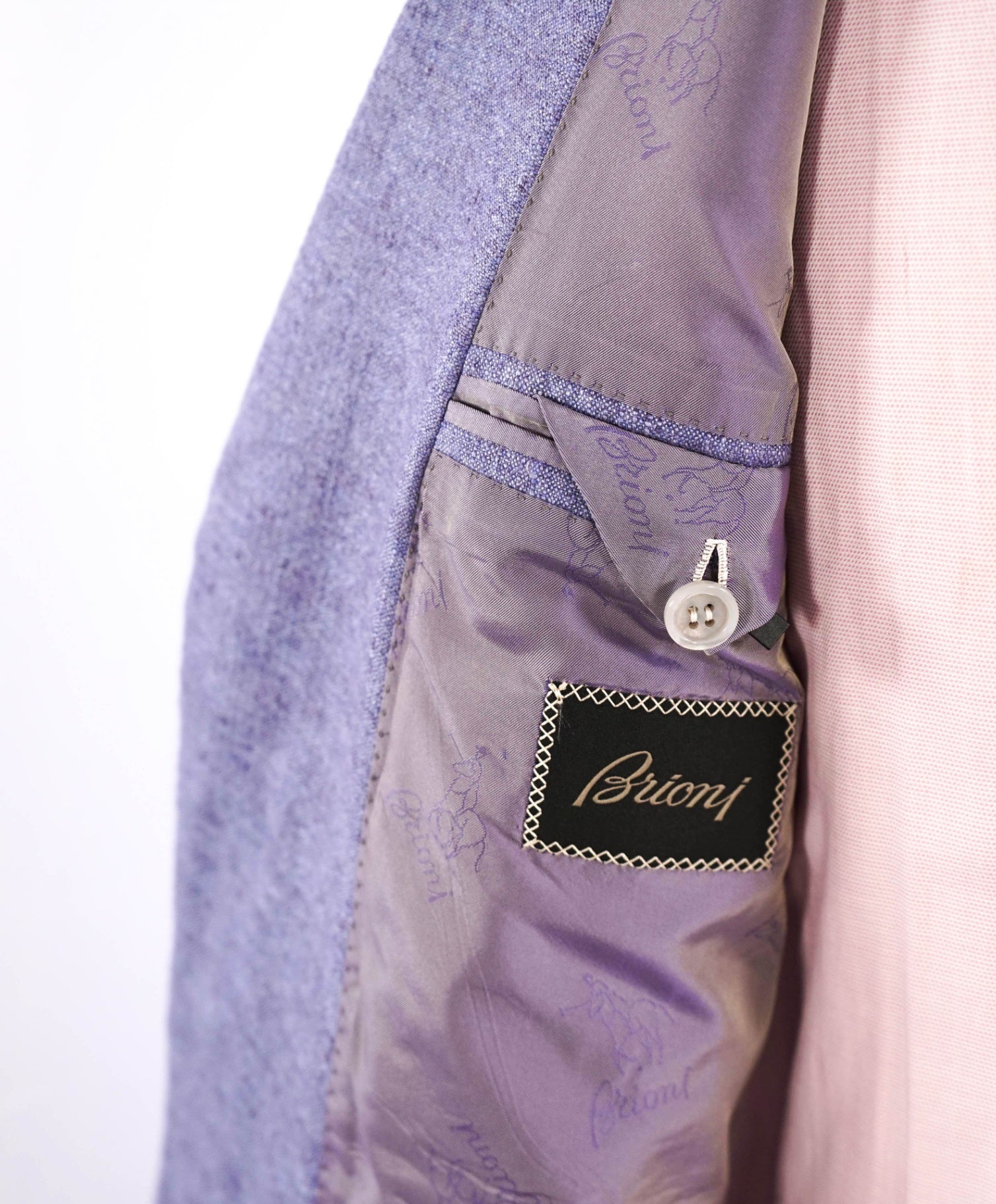 $4,800 Brioni Solid Lavender Purple Cashmere/Silk Blazer 40R