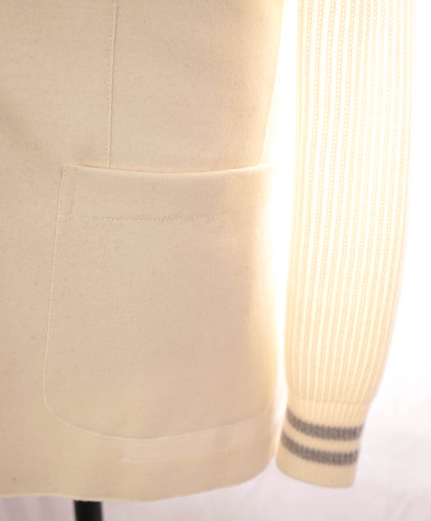 $2,295 Eleventy Blazer Knit Sweater Insert Zipper Blazer - Small