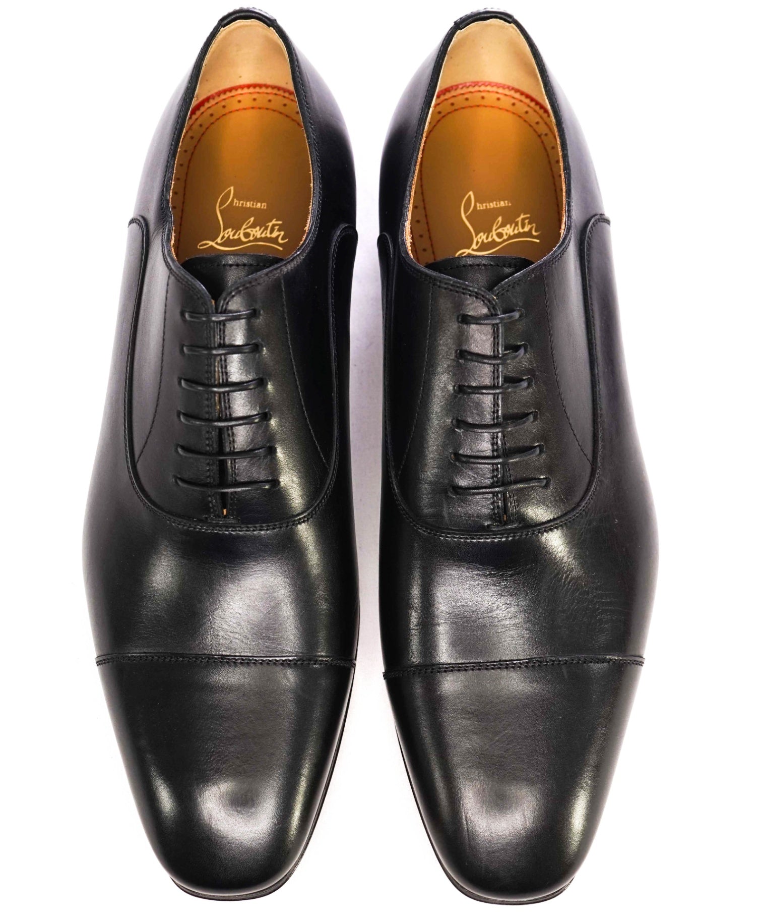$1,050 CHRISTIAN LOUBOUTIN - *GREGGO* Black Oxfords US 9.5 (42.5 EU)