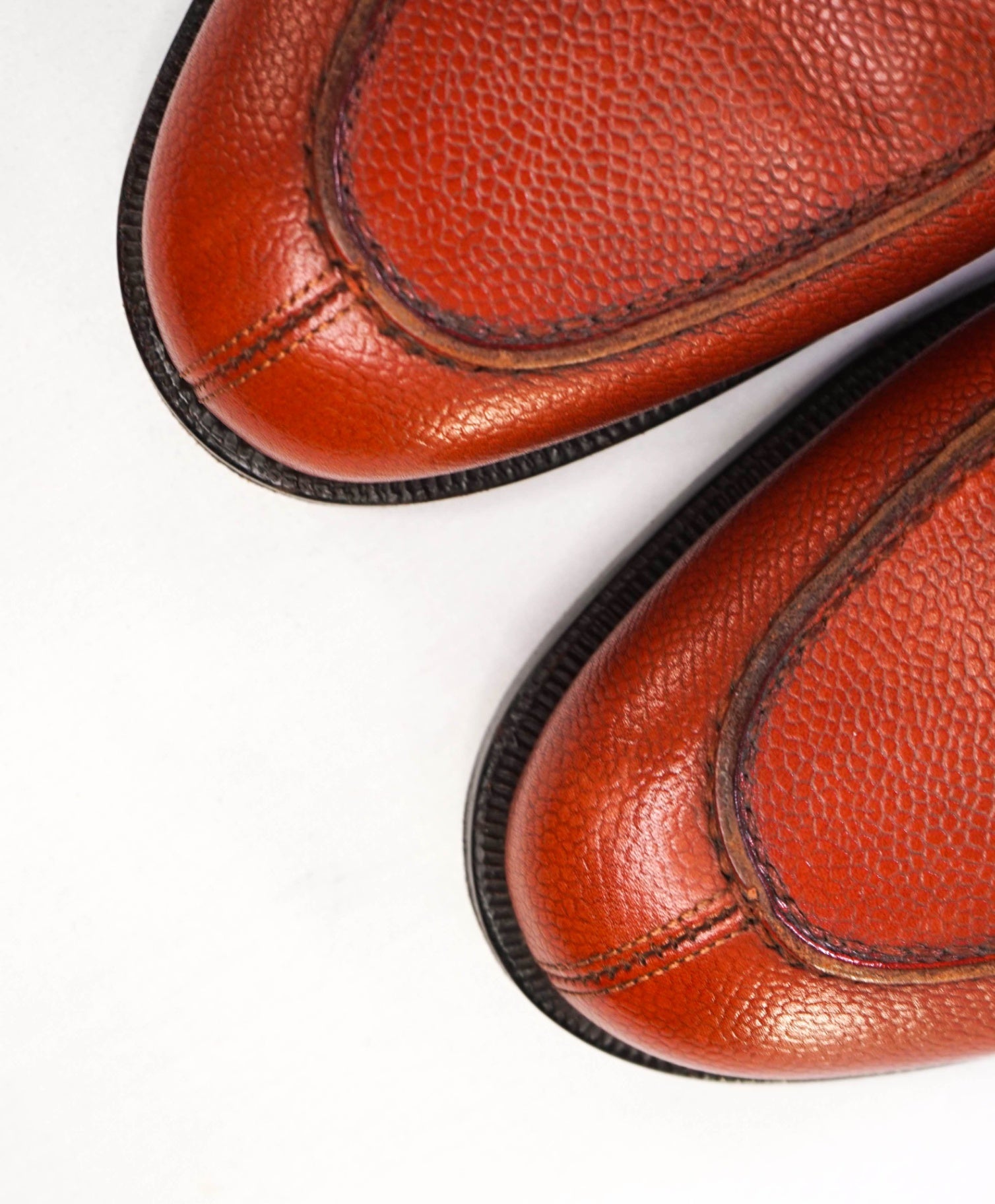 $1,295 Salvatore Ferragamo "TRAMEZZA" Carmel Brown Loafers 9.5 EE