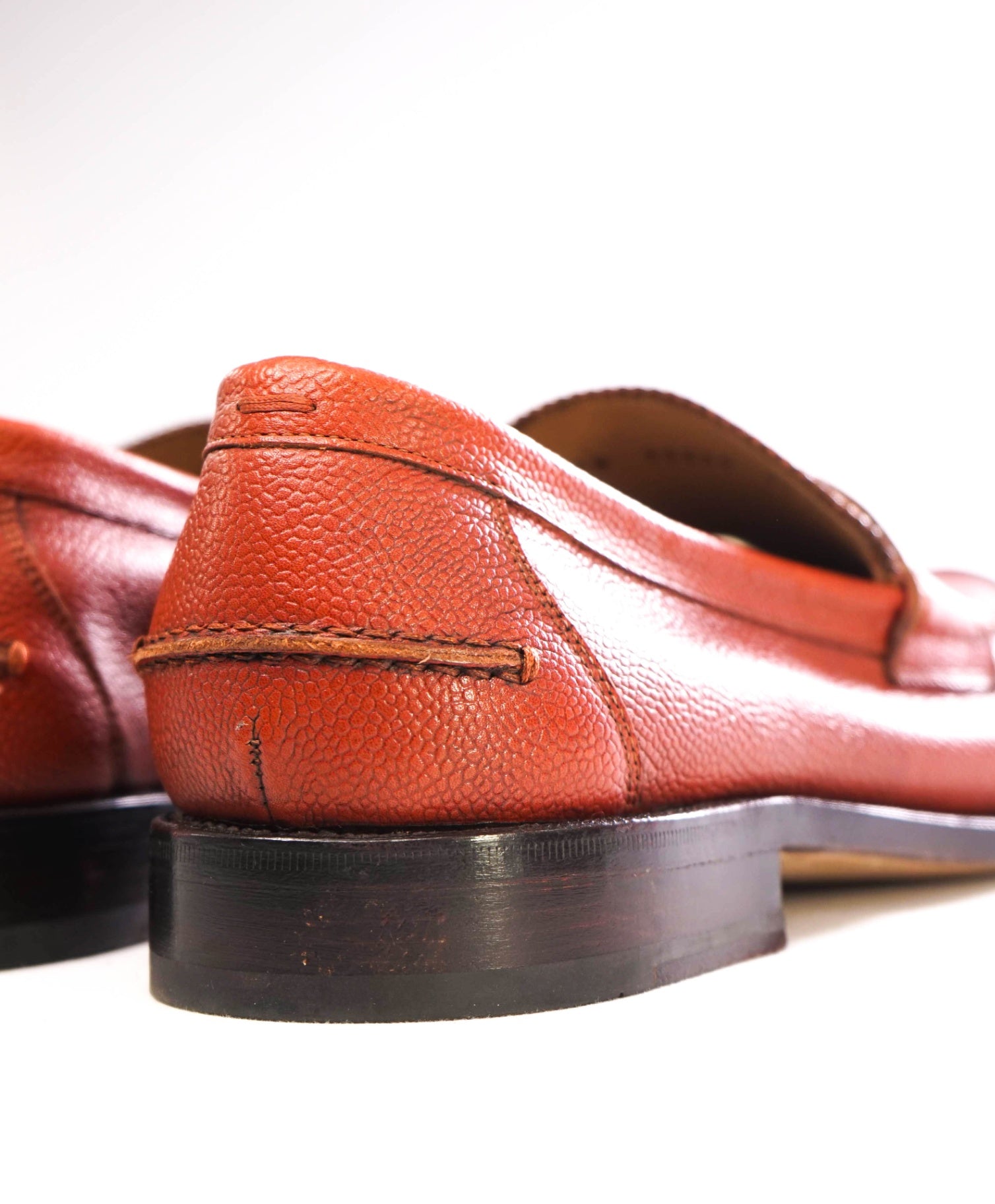 $1,295 Salvatore Ferragamo "TRAMEZZA" Carmel Brown Loafers 9.5 EE