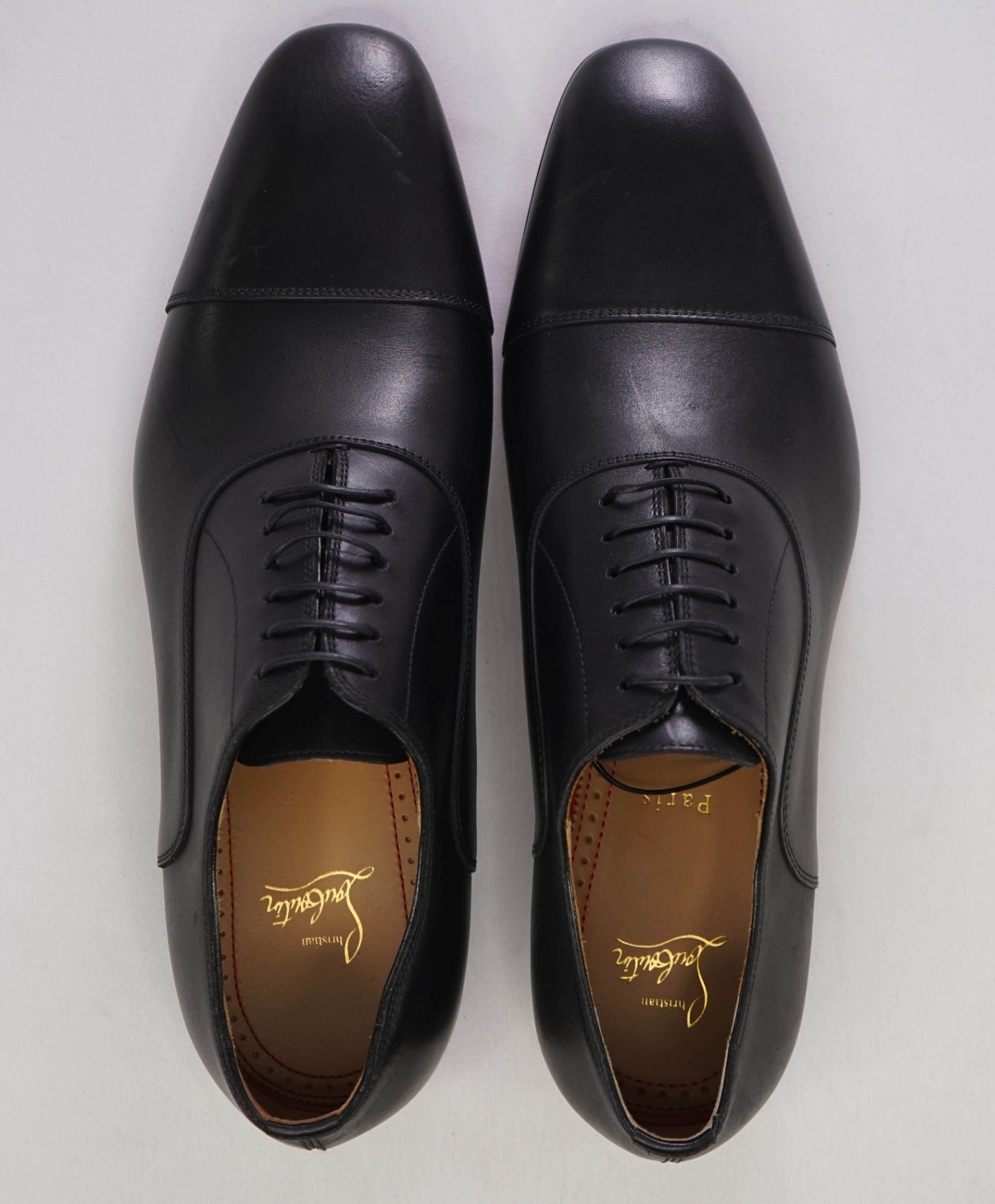 $1,050 CHRISTIAN LOUBOUTIN - *GREGGO* Black Oxfords US 10.5 (43.5EU)