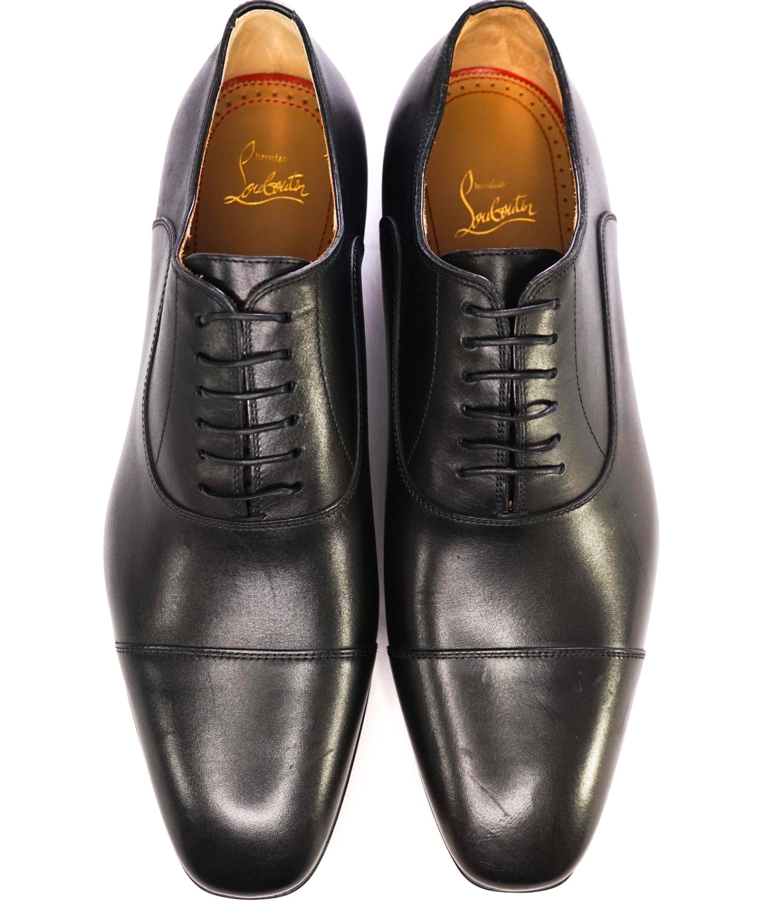 $1,050 CHRISTIAN LOUBOUTIN - *GREGGO* Black Oxfords US 10.5 (43.5EU)