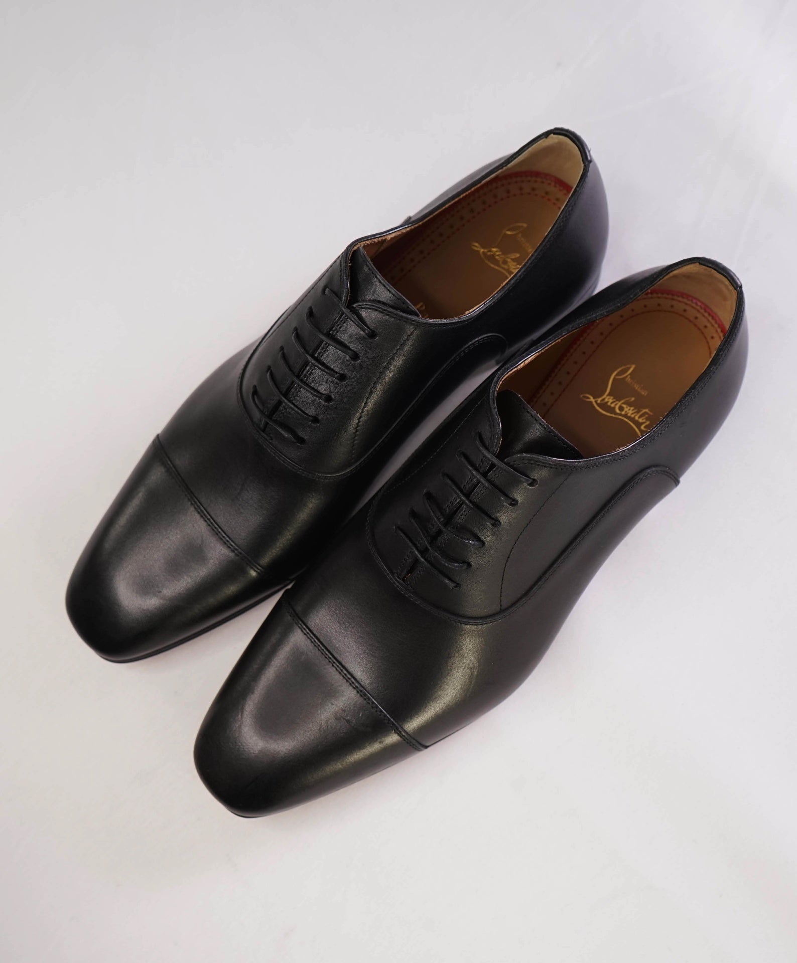 $1,050 CHRISTIAN LOUBOUTIN - *GREGGO* Black Oxfords US 10.5 (43.5EU)