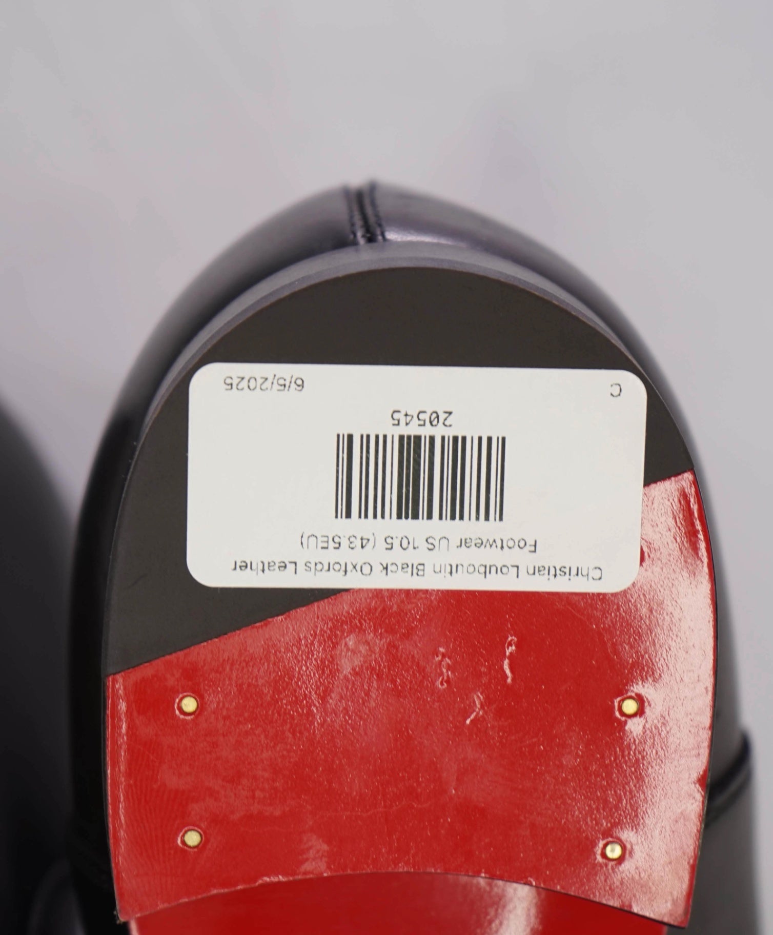 $1,050 CHRISTIAN LOUBOUTIN - *GREGGO* Black Oxfords US 10.5 (43.5EU)