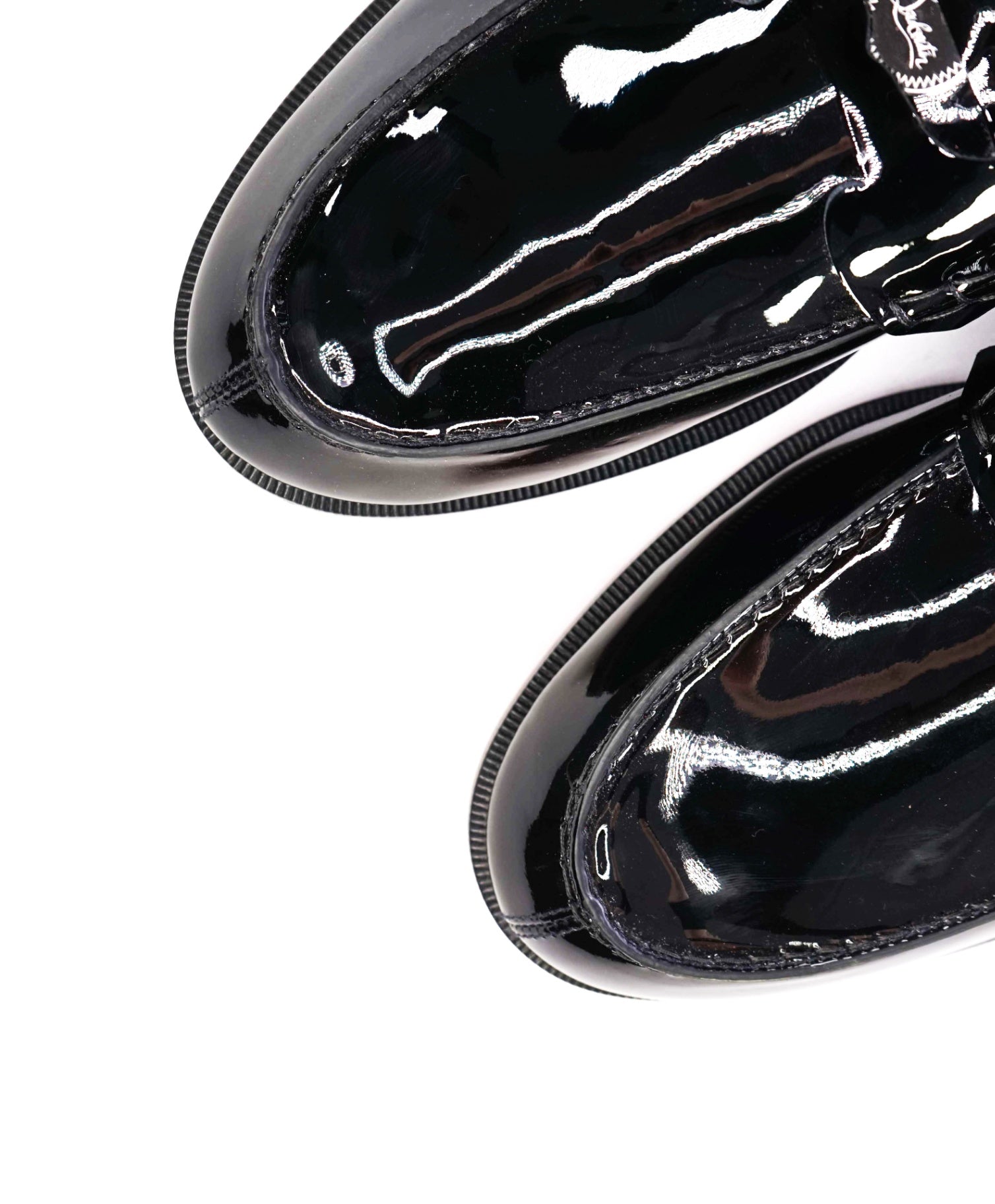 $1,145 CHRISTIAN LOUBOUTIN - *PENNY* Black Patent Loafers US 11 (44EU)