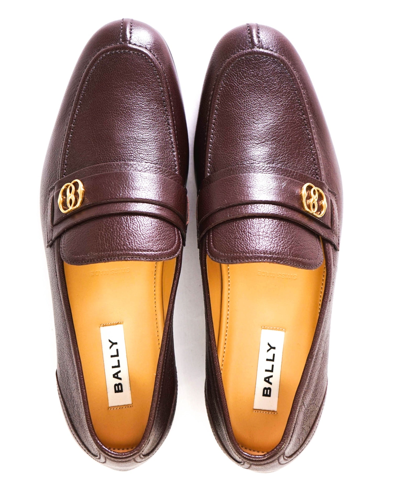 $790 Bally Brown Leather Loafers "SADEI" US 7D (6UK)