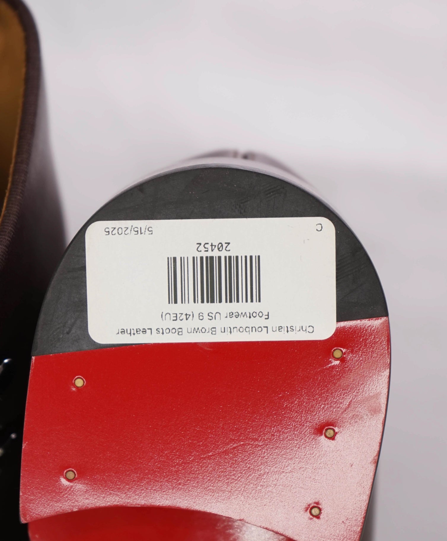 $1,445 Christian Louboutin "Chambeli" Brown Boots Leather US 9 (42EU)