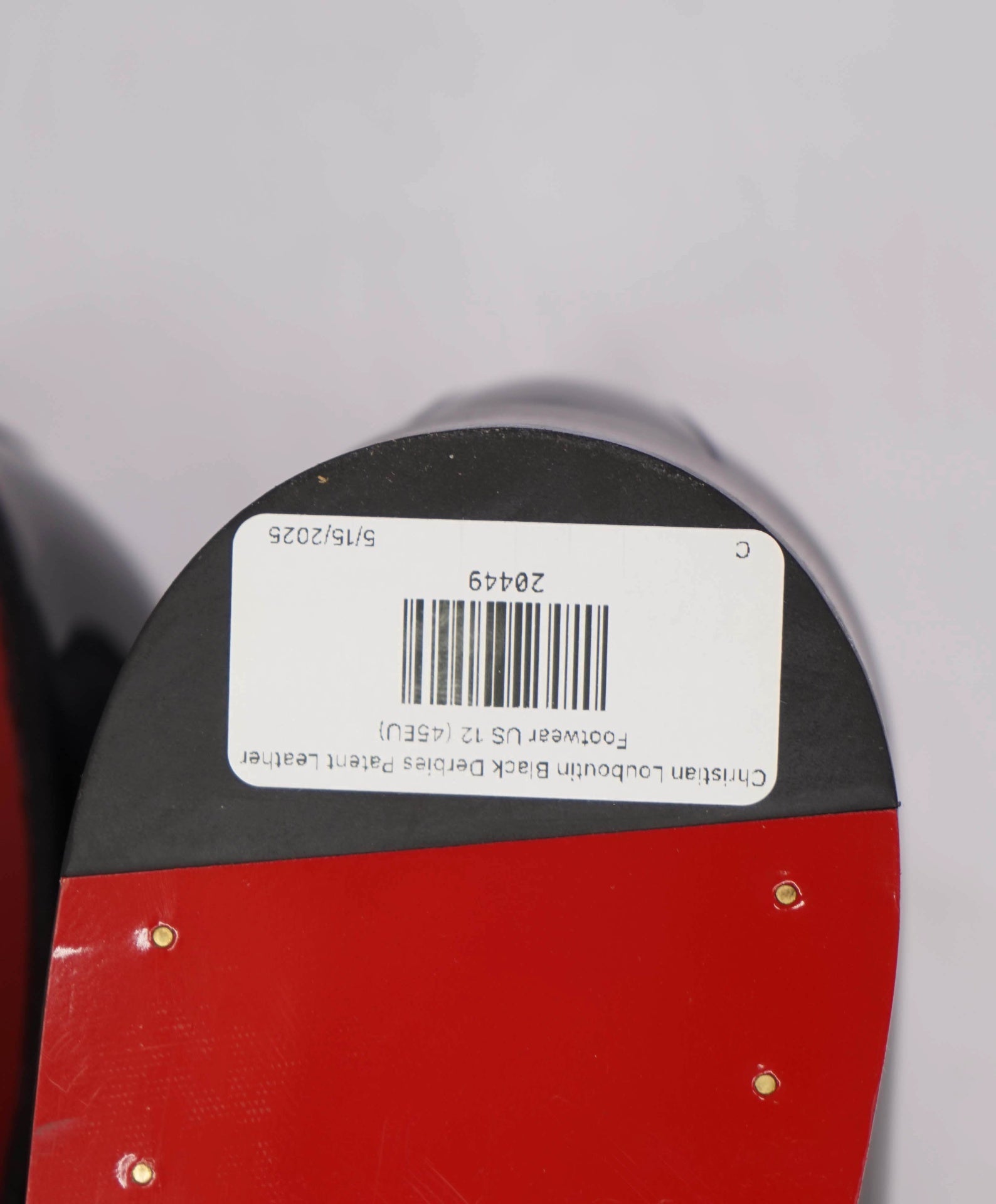 $1,295 Christian Louboutin "Chambeliss Night Strass" Patent Oxfords US 12 (45EU)