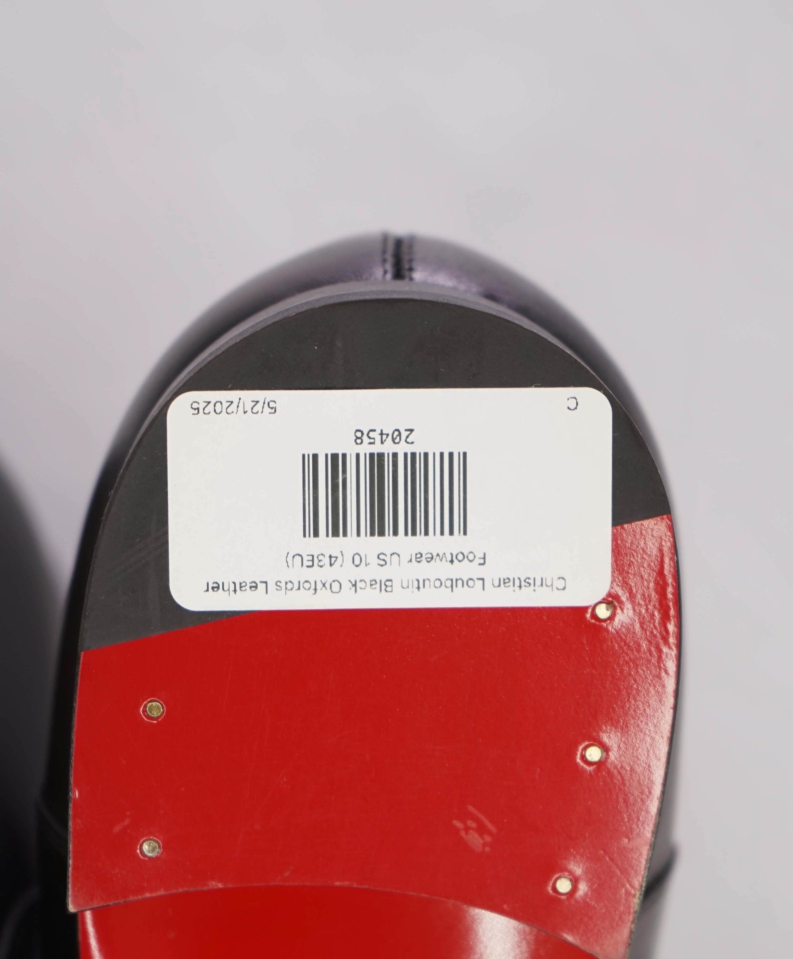 $1,050 CHRISTIAN LOUBOUTIN - *GREGGO* Black Oxfords US 10 (43EU)