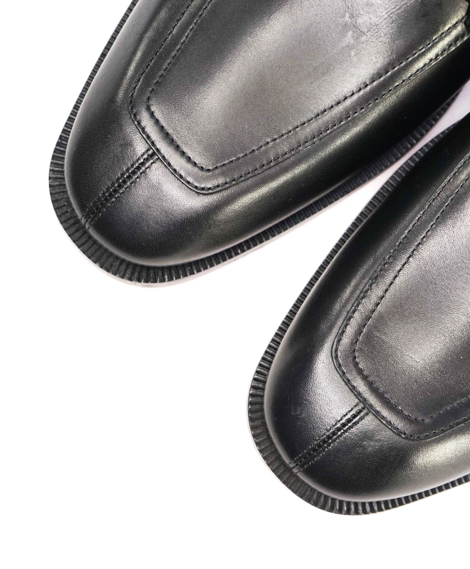 $1,100 CHRISTIAN LOUBOUTIN - *VARSIMOC* Black Leather Loafers US 9.5 (42.5EU)