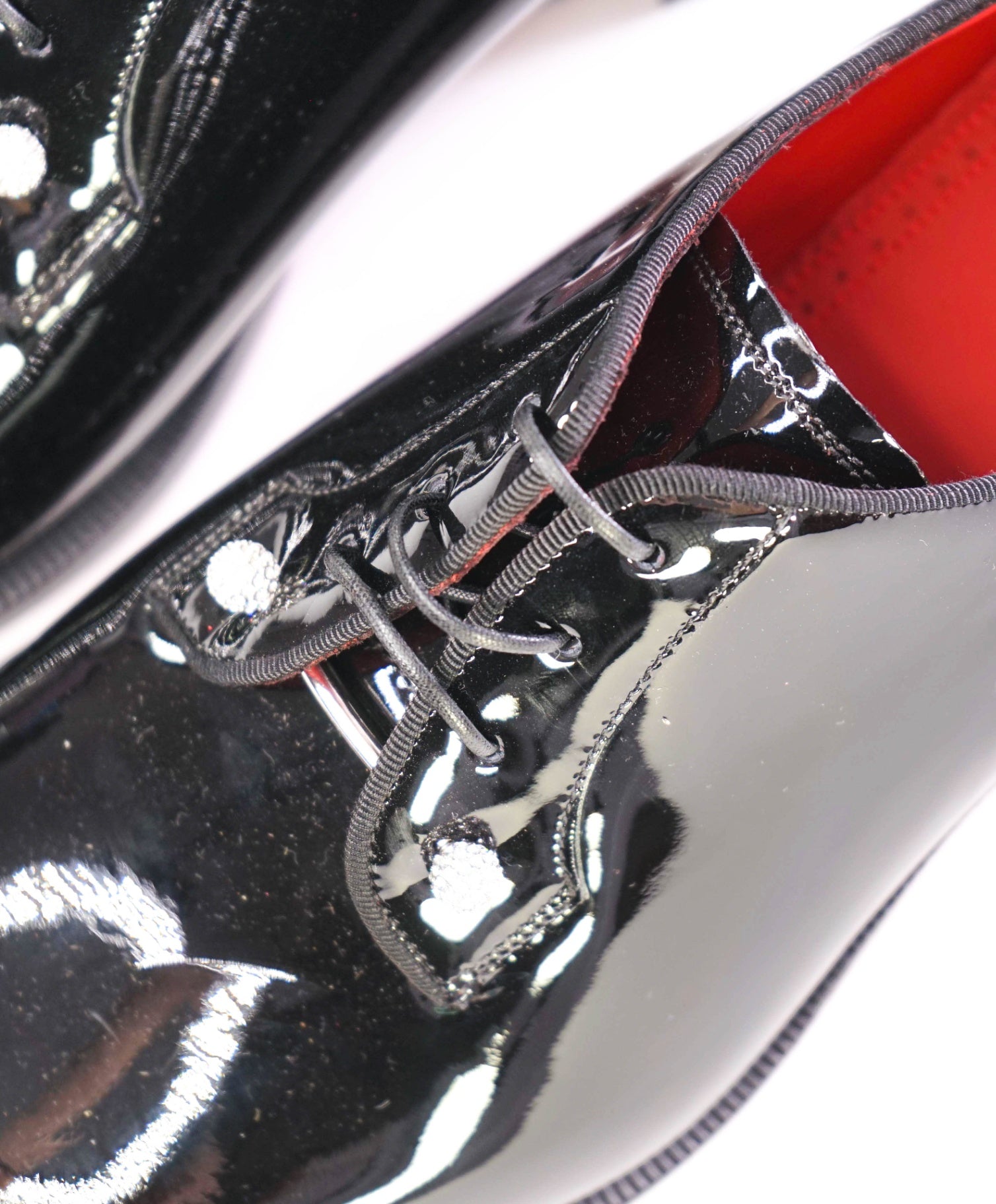 $1,295 Christian Louboutin "Chambeliss Night Strass" Patent Oxfords US 8 (41EU)