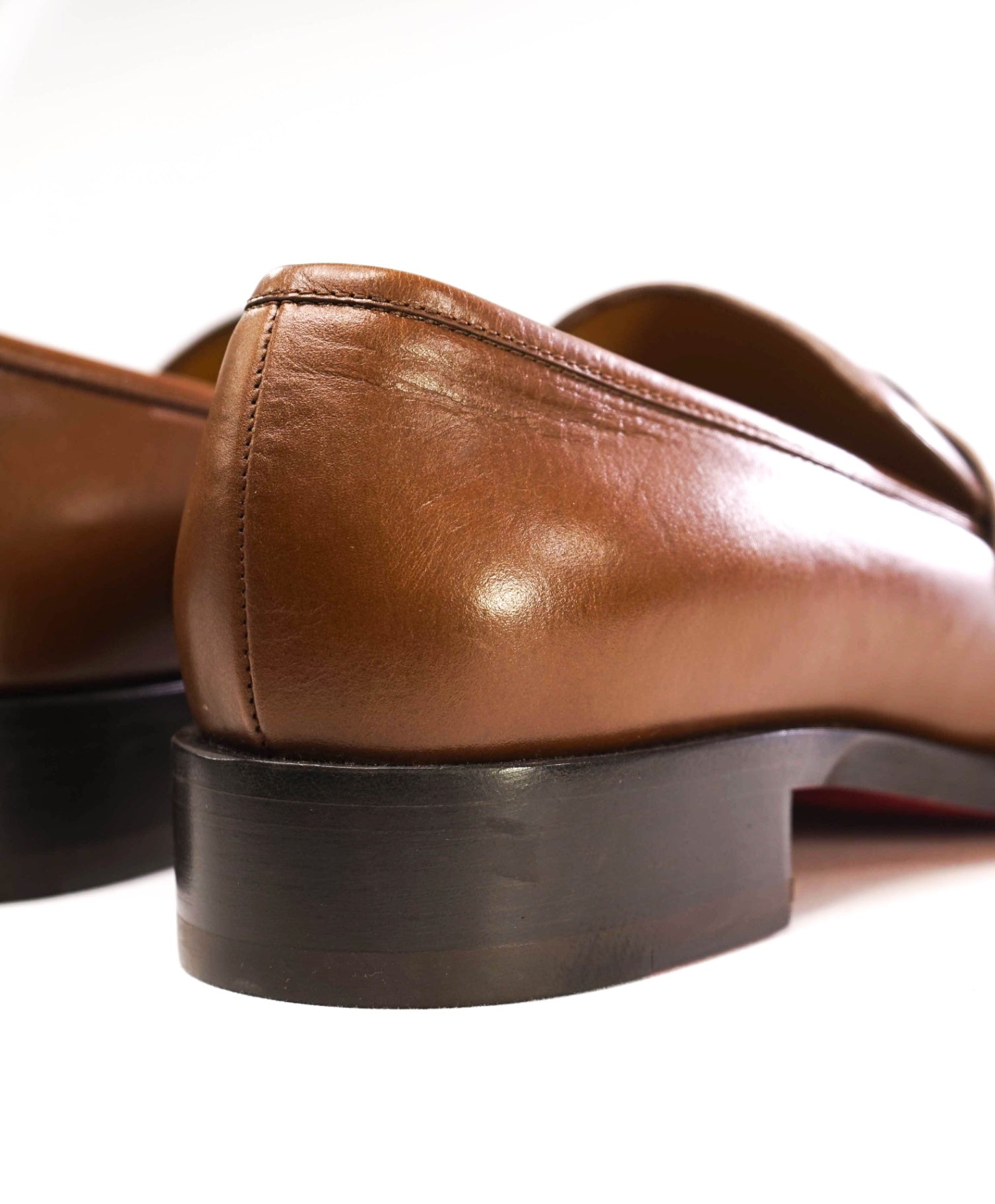 $1,100 CHRISTIAN LOUBOUTIN - *VARSIMOC* Brown Leather Loafers US 9 (42EU)