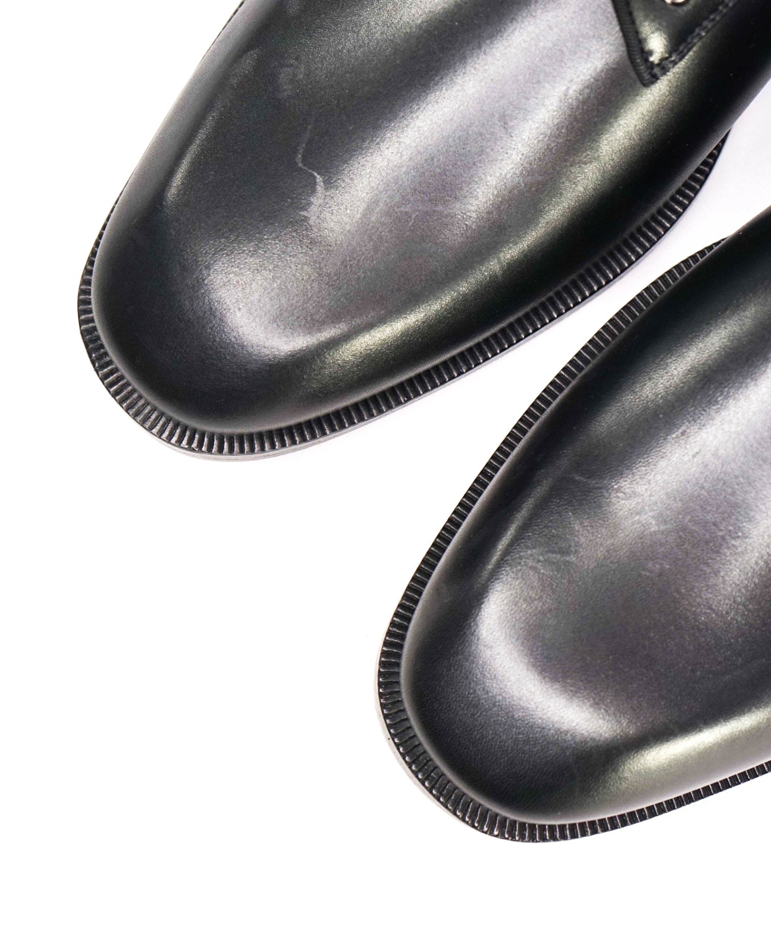 $1,250 Christian Louboutin "Chambeliss" Black Leather Oxfords US 9.5 (42.5 EU)