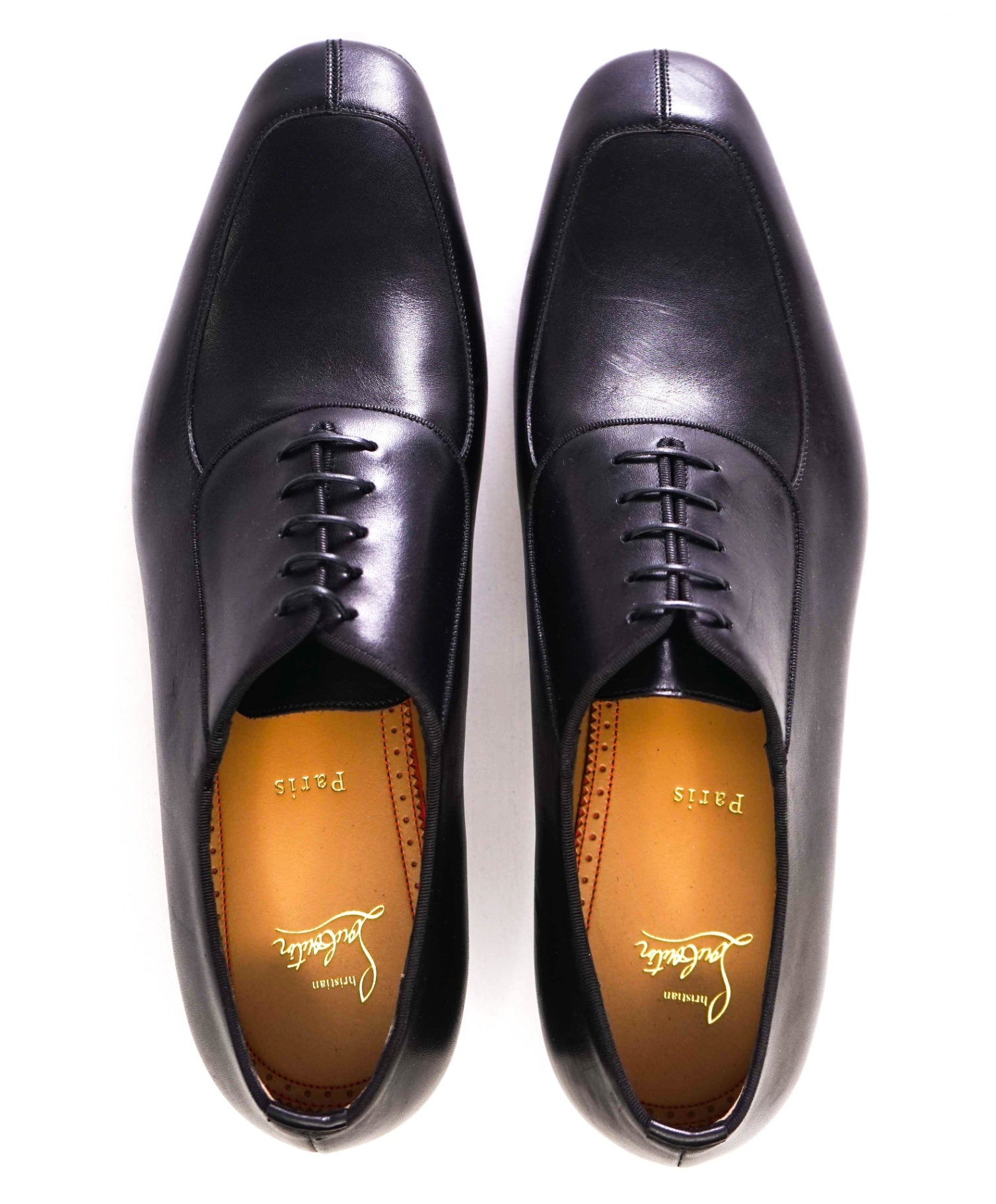 $1,250 CHRISTIAN LOUBOUTIN - *LAFITOCH* Black Lthr Oxfords US 11.5 (44.5EU)