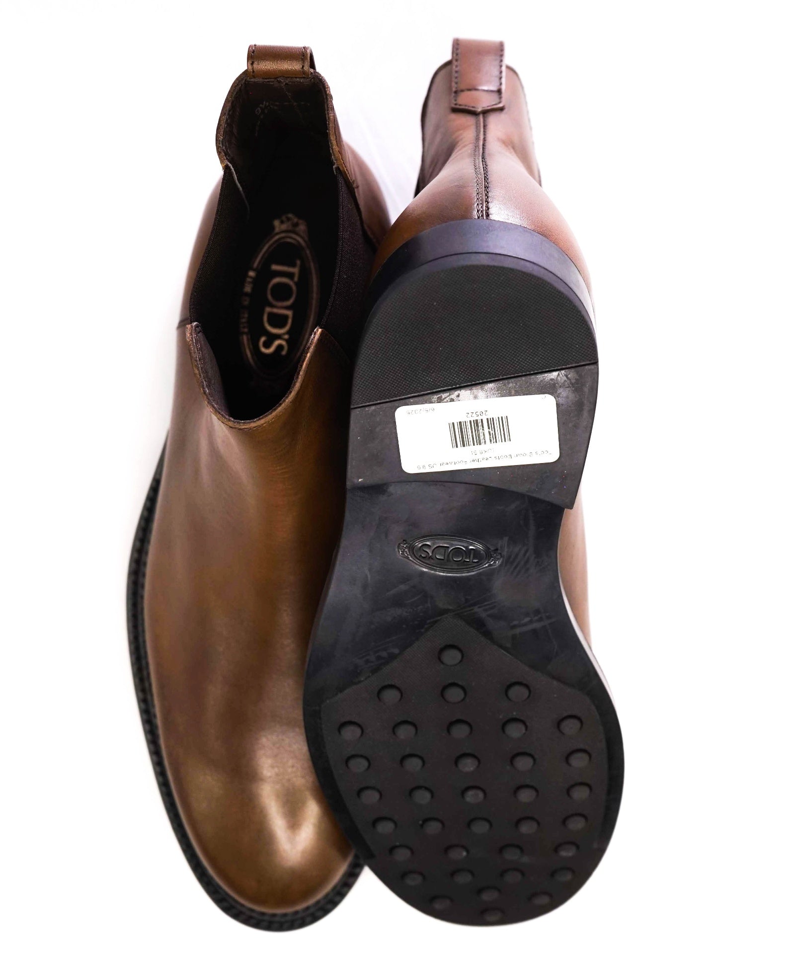 $825 Tod's Brown Ankle Boots Leather Footwear US 9.5 (UK8.5)
