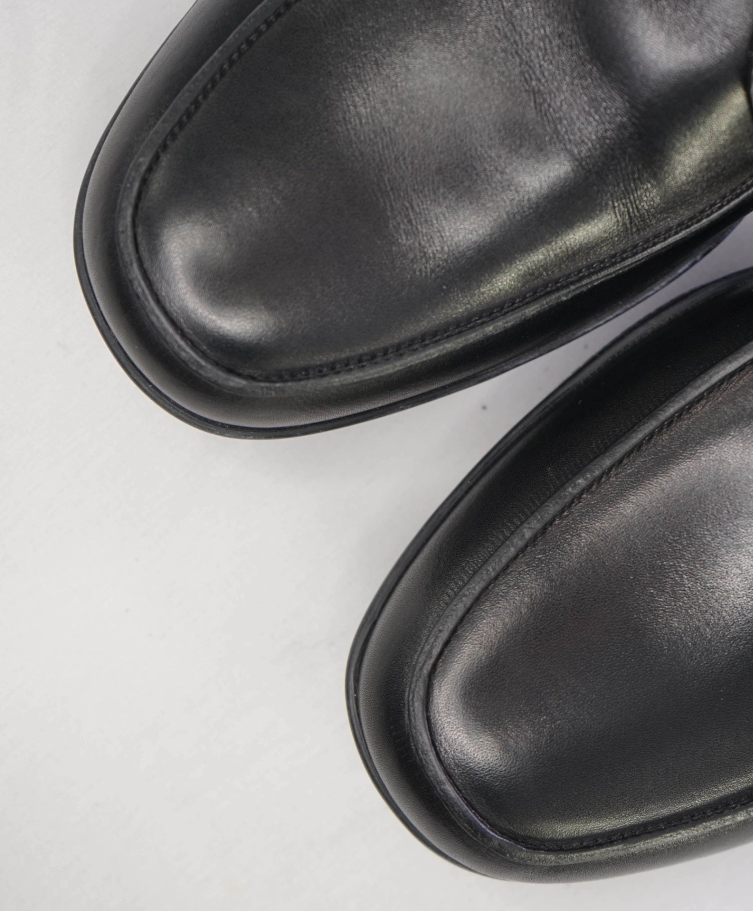 $795 Prada LINEA ROSSA Solid Black Leather Footwear US 7.5 (6.5UK)