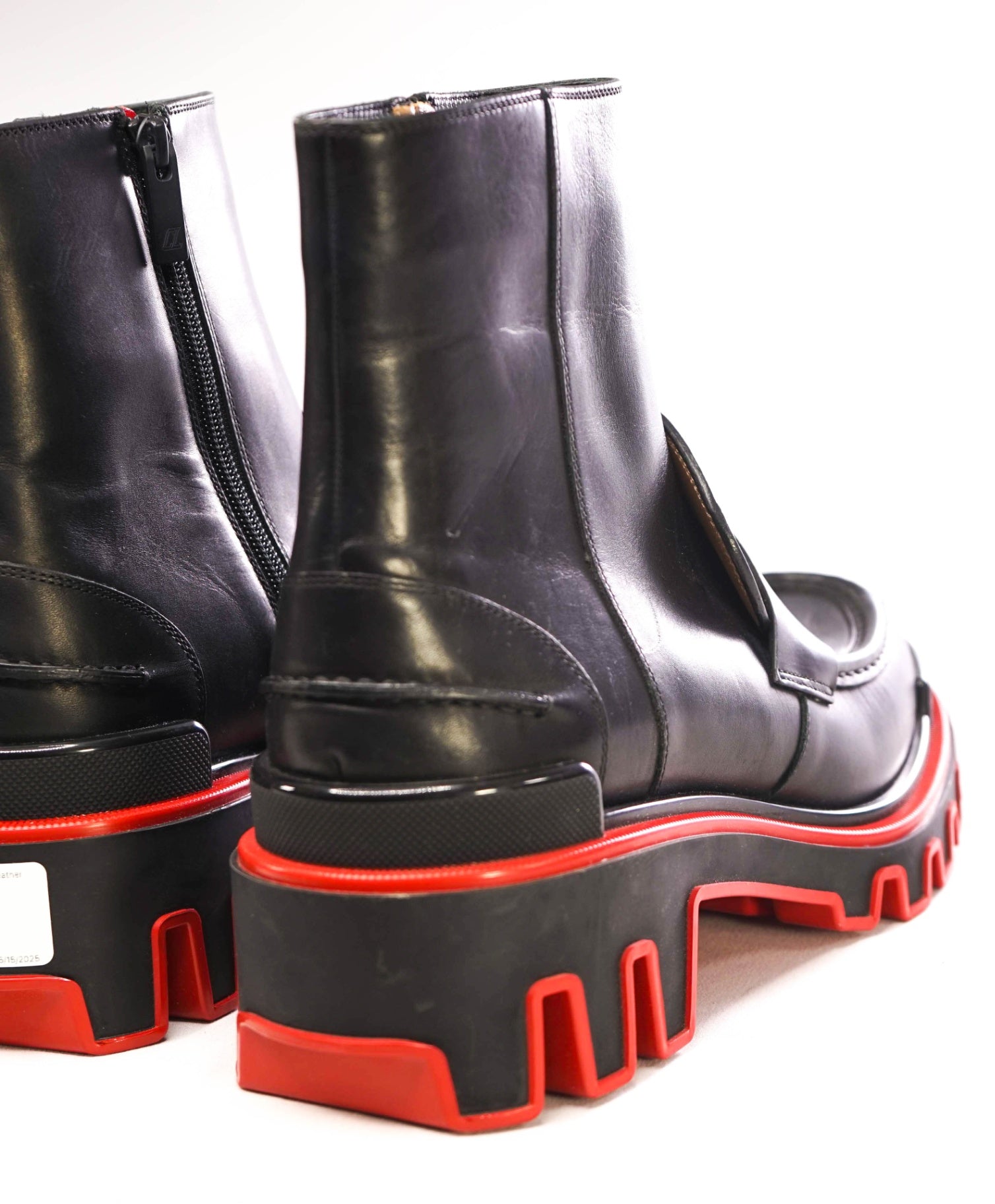 $1,445 Christian Louboutin DUNE Black Boots Leather US 9 (42EU)