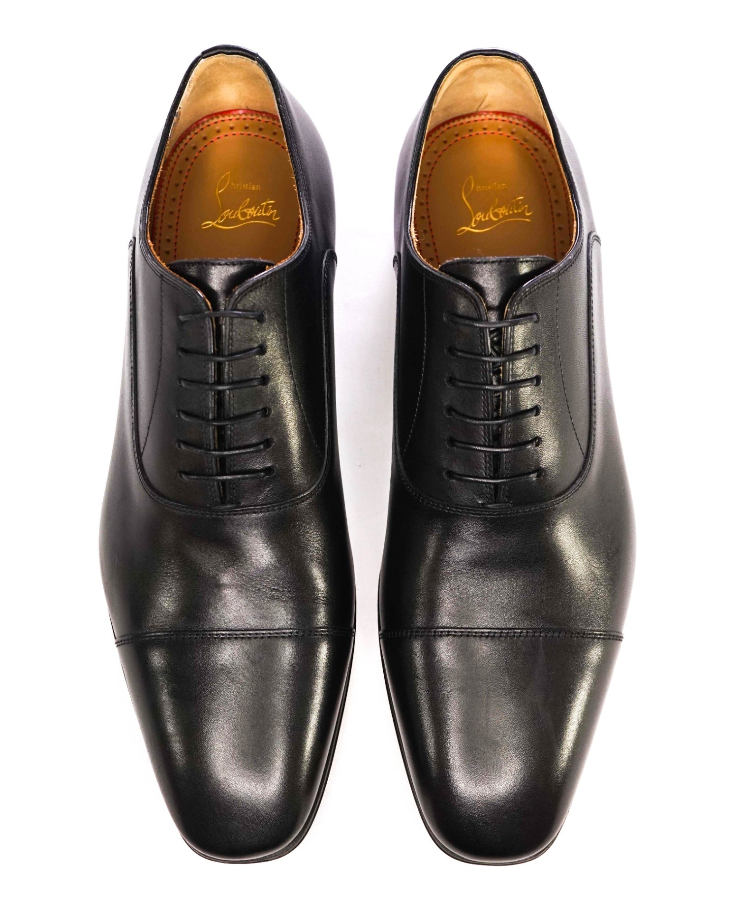 $1,050 CHRISTIAN LOUBOUTIN - *GREGGO* Black Oxfords US 10 (43EU)