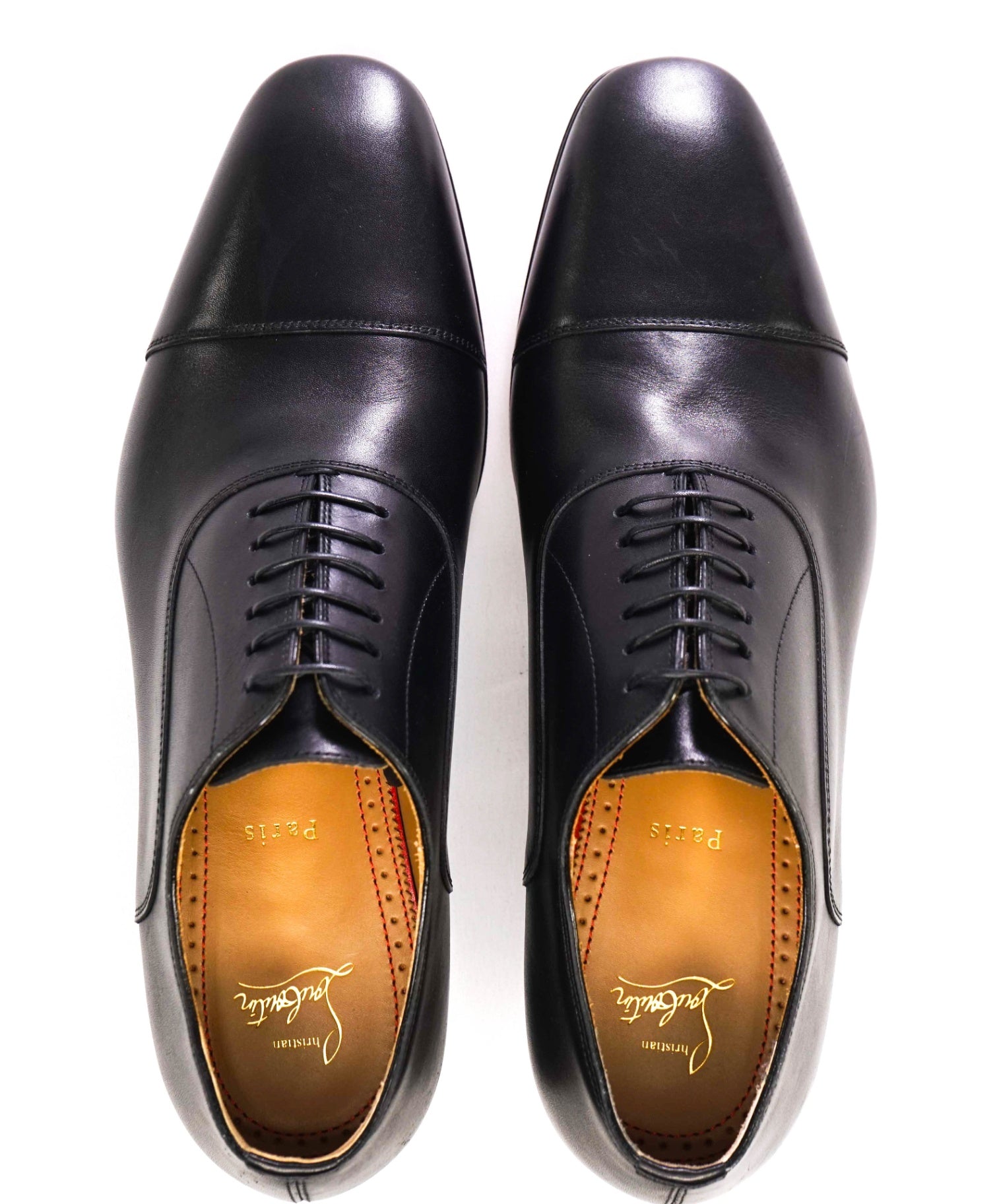 $1,050 CHRISTIAN LOUBOUTIN - *GREGGO* Black Oxfords US 10 (43EU)