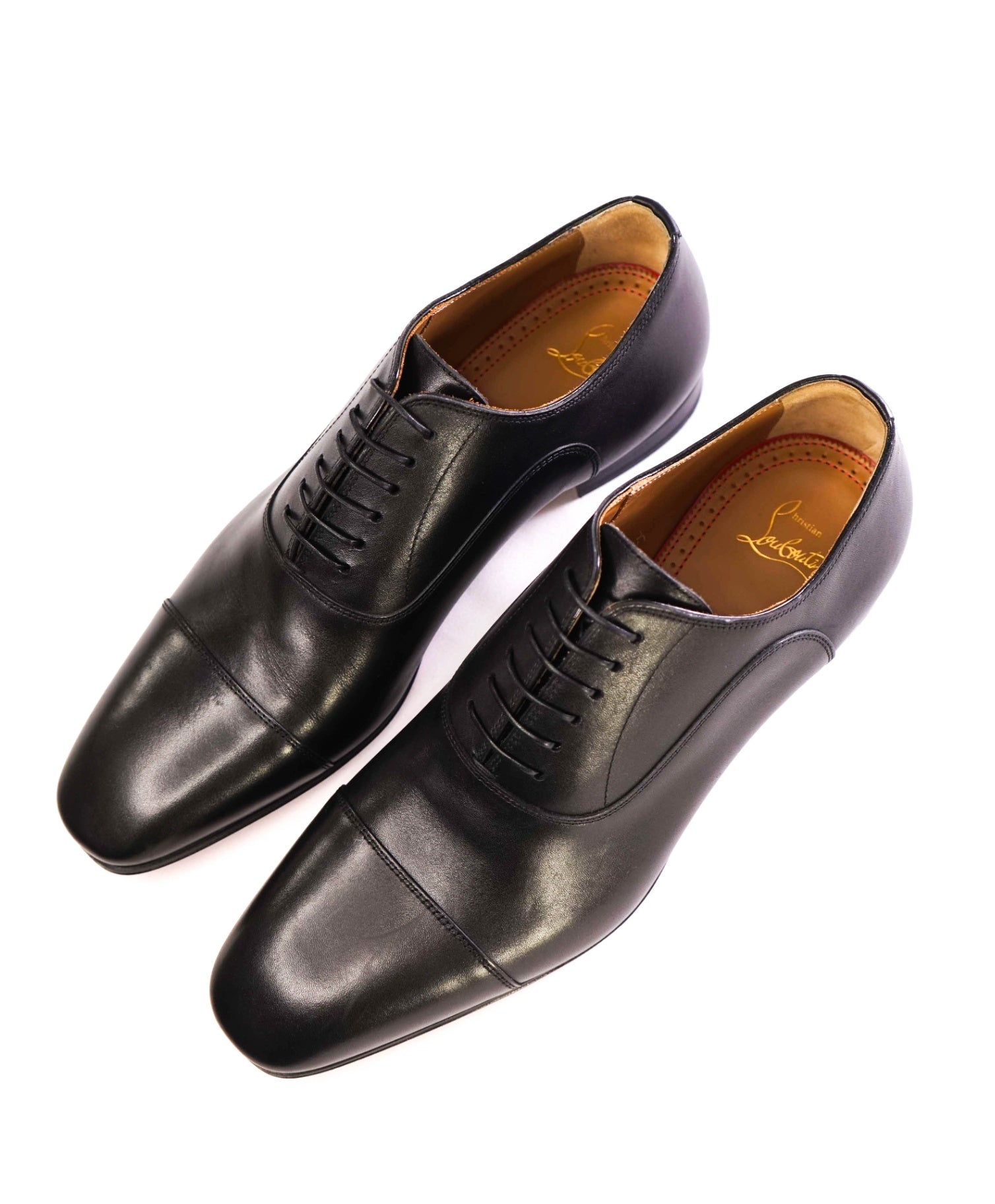$1,050 CHRISTIAN LOUBOUTIN - *GREGGO* Black Oxfords US 10 (43EU)