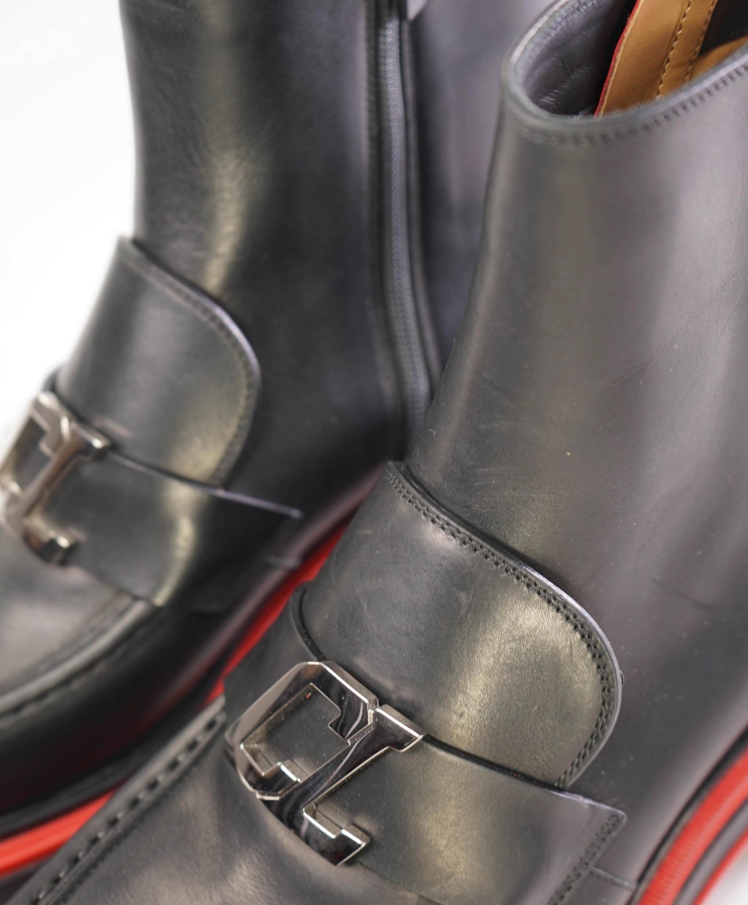 $1,445 Christian Louboutin DUNE Black Boots Leather US 9 (42EU)