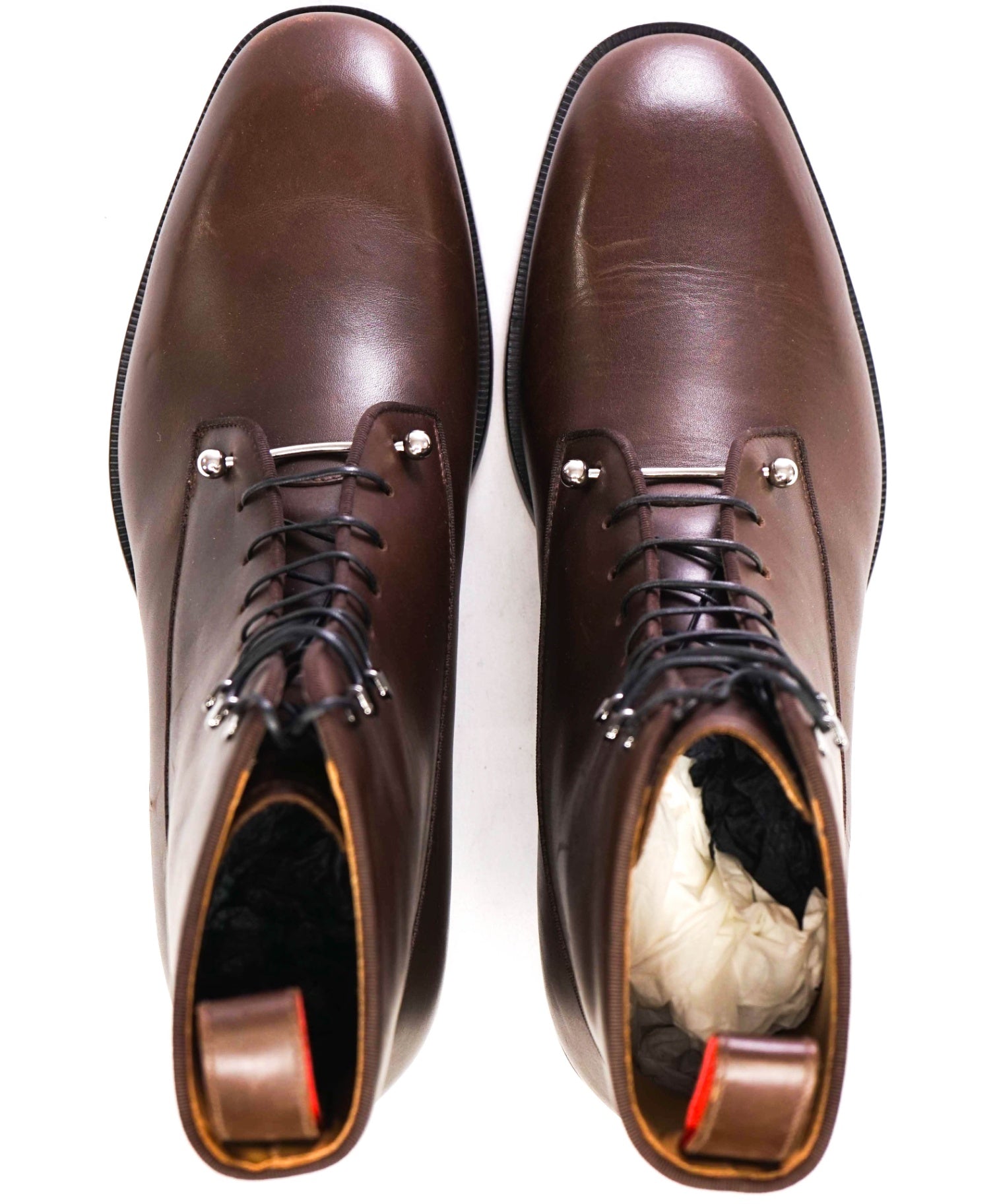 $1,445 Christian Louboutin "Chambeli" Brown Boots Leather US 9 (42EU)