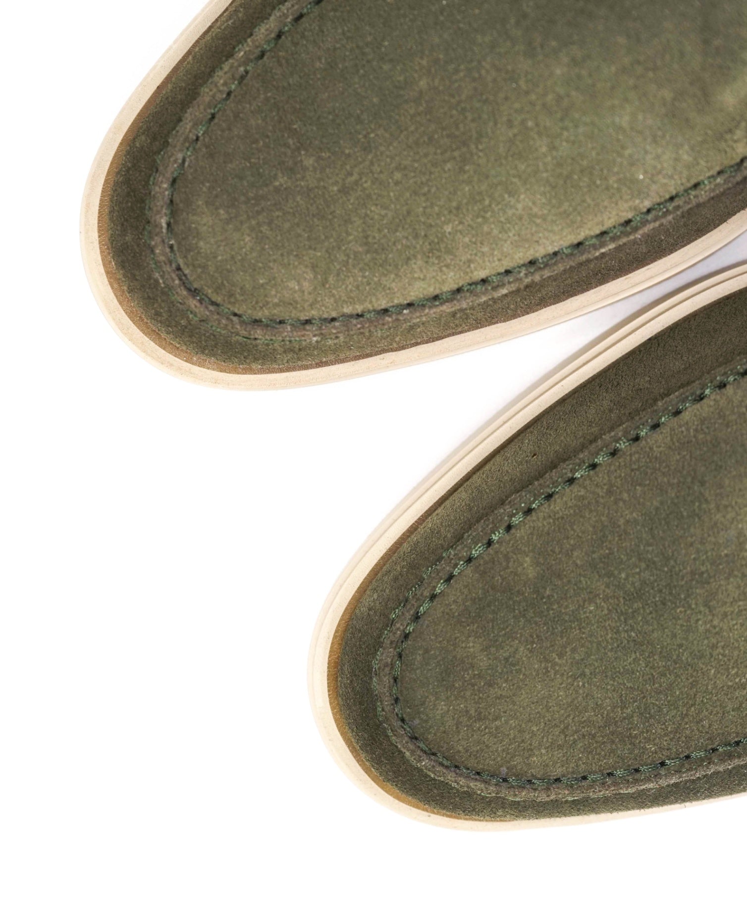 $995 Santoni Olive Grey Suede Chukka Slip On Footwear US 12 (11UK)