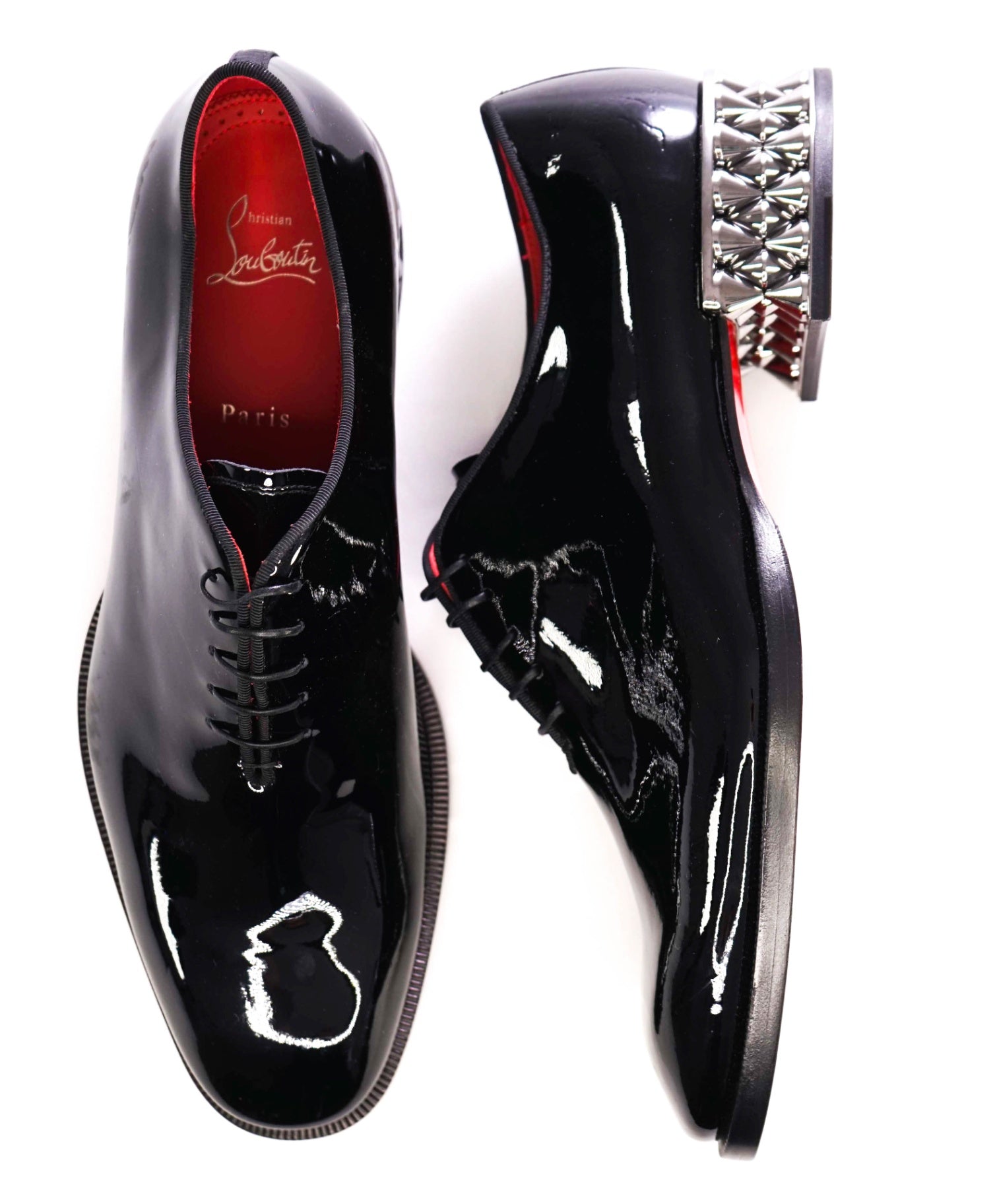 $1,295 CHRISTIAN LOUBOUTIN - *CORTEO* Black Oxfords US 10 (43EU)